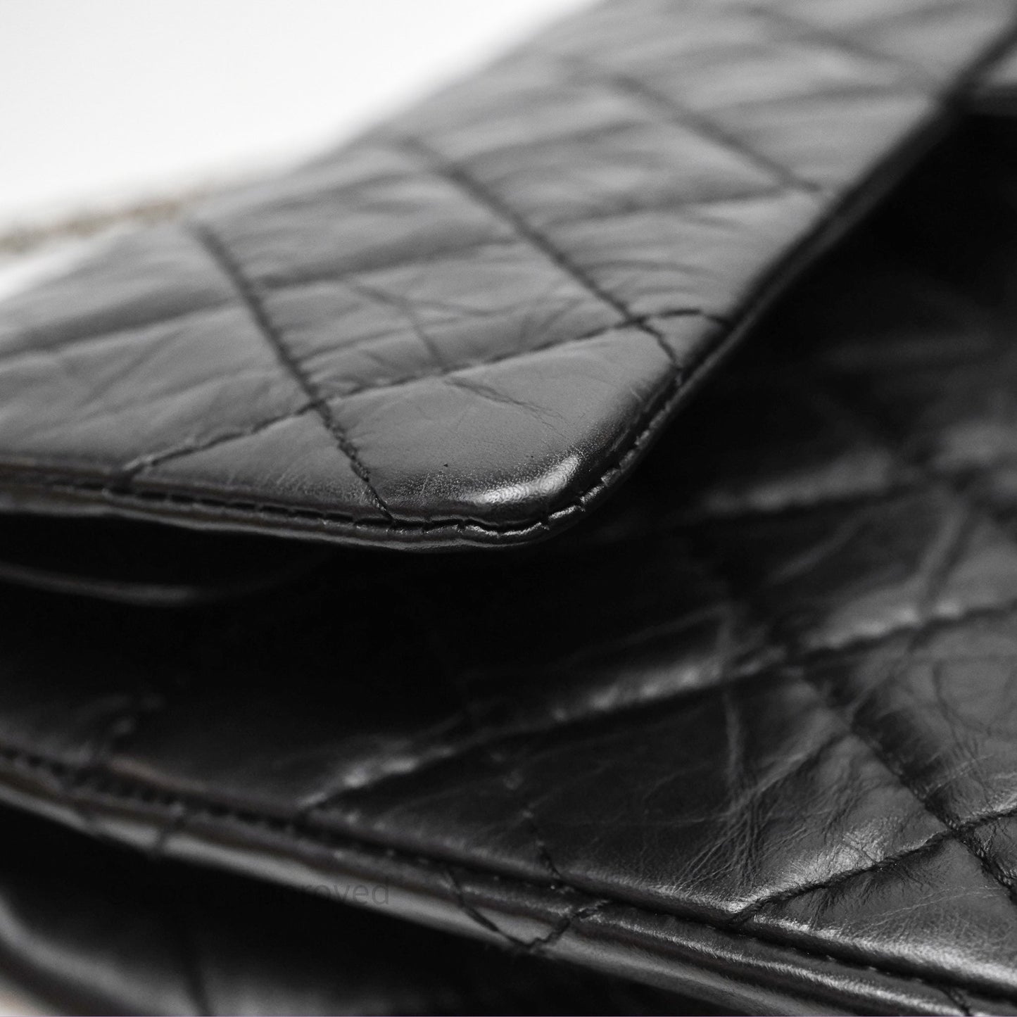 Chanel Reissue Quilted Aged Calfskin Black Ruthenium Hardware 226