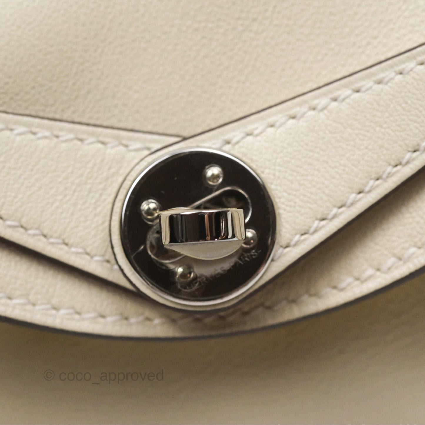 Hermès Mini Lindy 20 Nata I2/ Lime 9R Swift Palladium Hardware