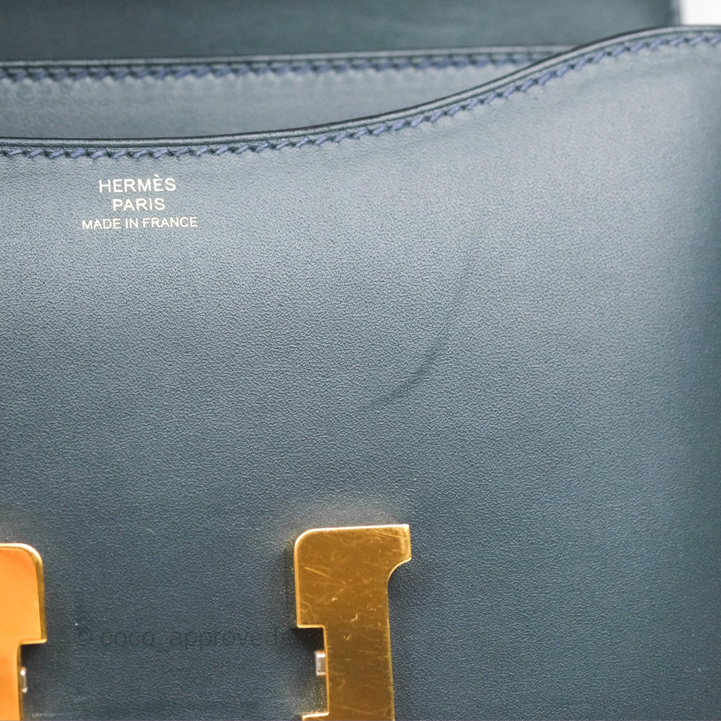 Hermès Constance Mini 18cm Veau Rousseau Veau Monsieur Gold Hardware