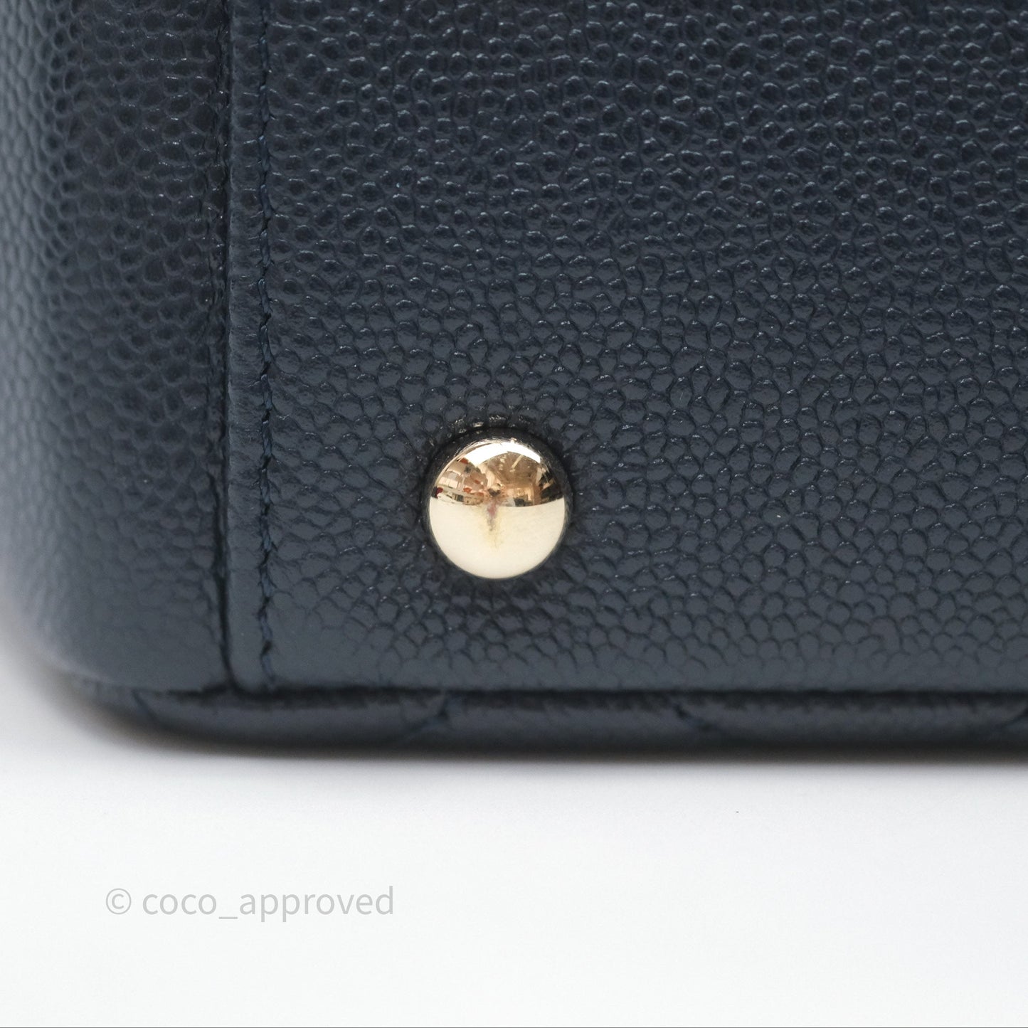 Chanel Quilted Small Business Affinity Flap Navy Caviar Gold Hardware