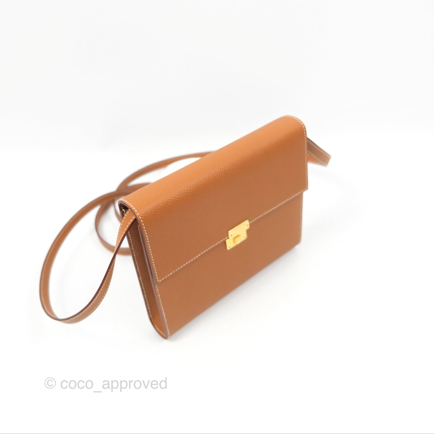 Hermès Clic 16 Wallet On Chain Gold Epsom Gold Hardware