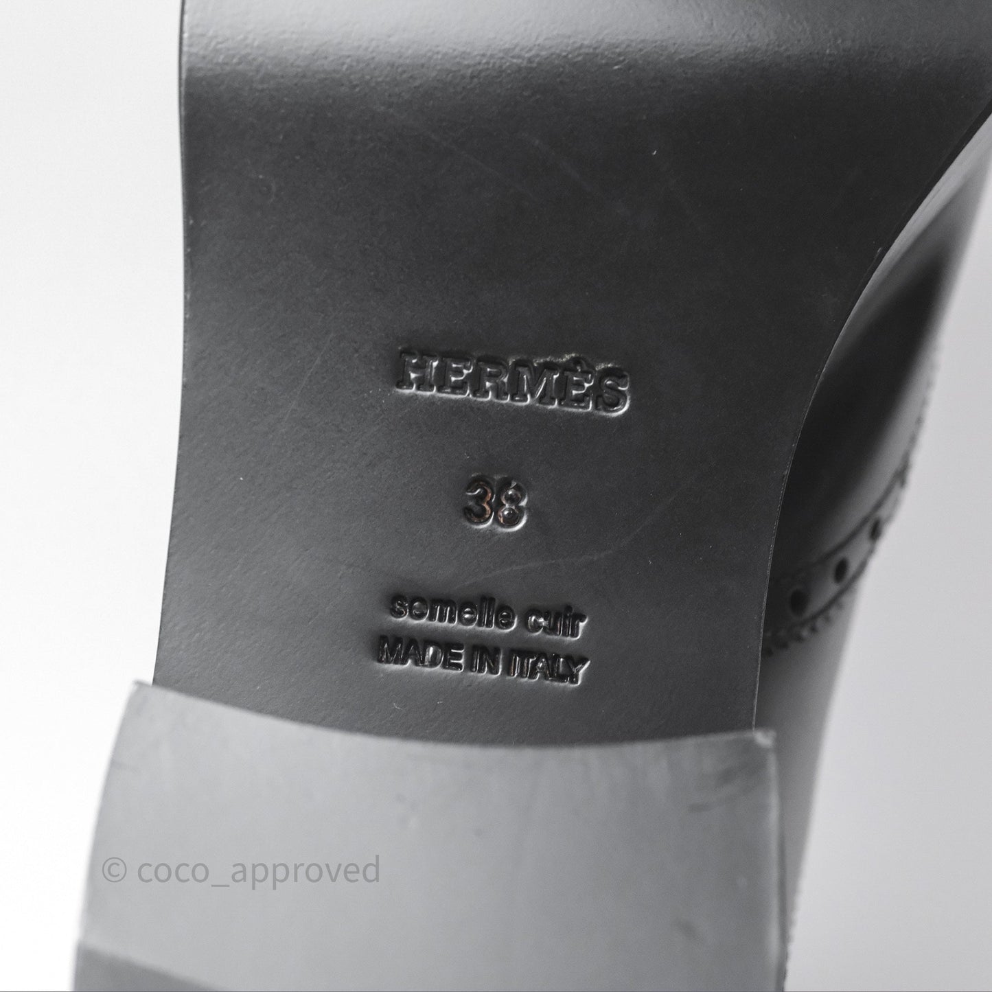 Hermès Hill Ankle Boot Black Calfskin Size 38