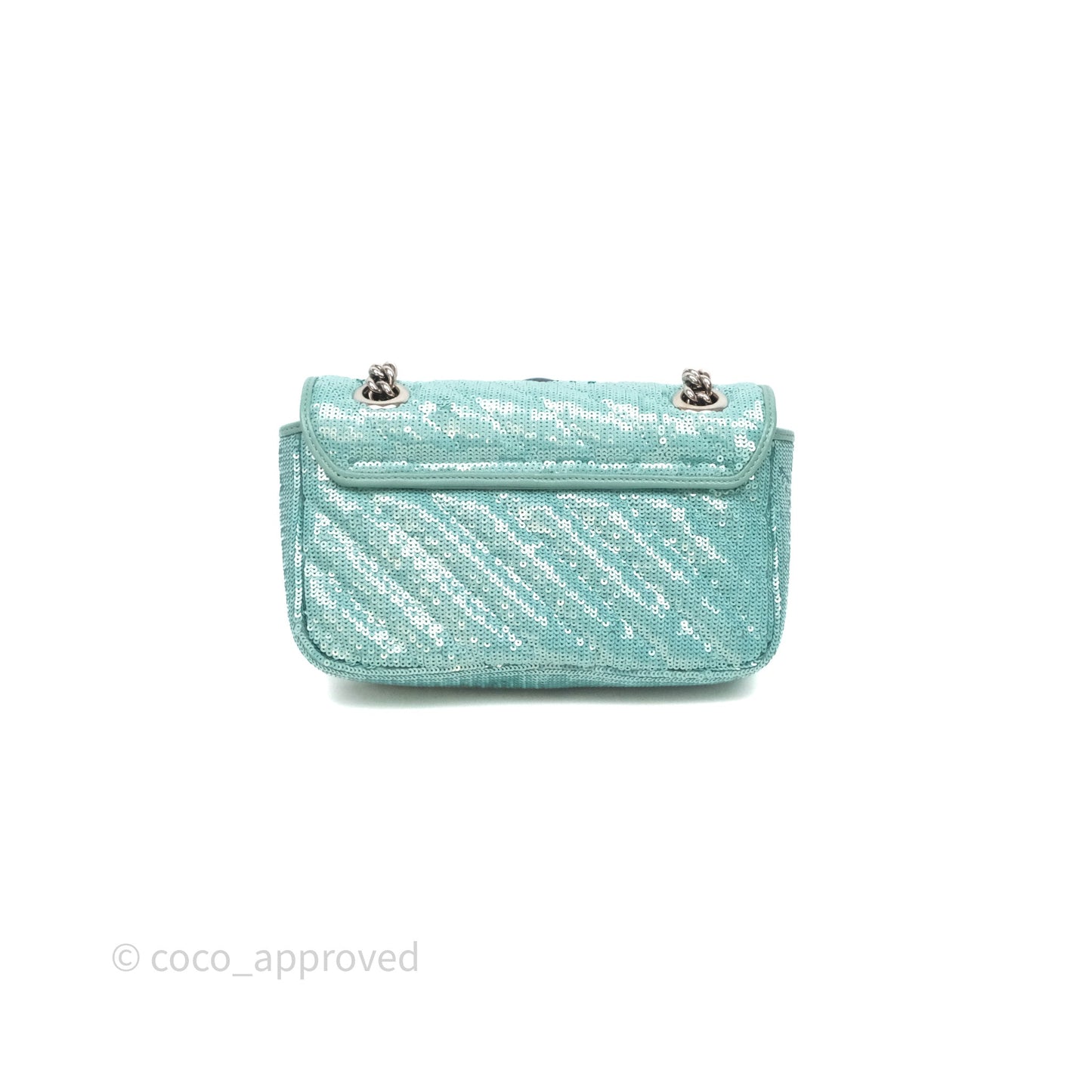 Gucci Mini Marmont Small Sequin Silver Hardware