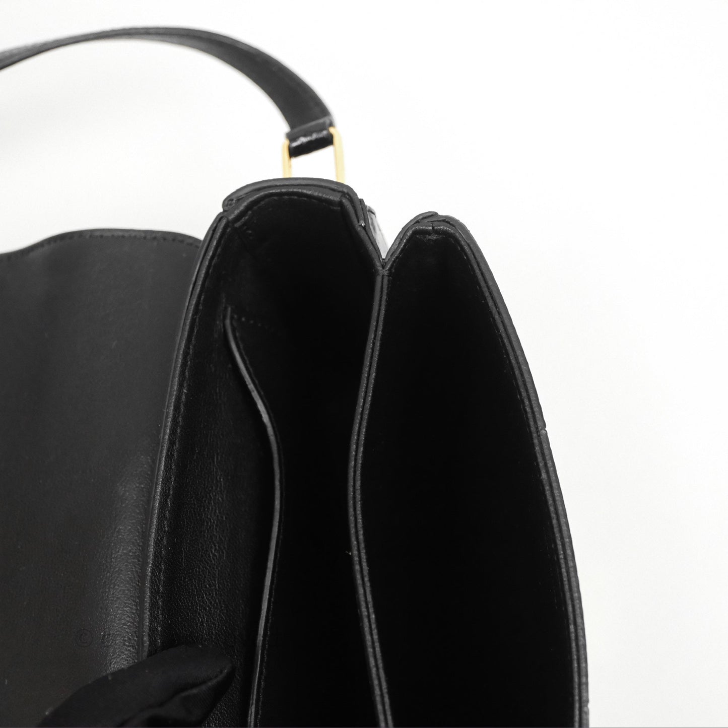 Celine Lizard Small Pampille C Bag Black Gold Hardware