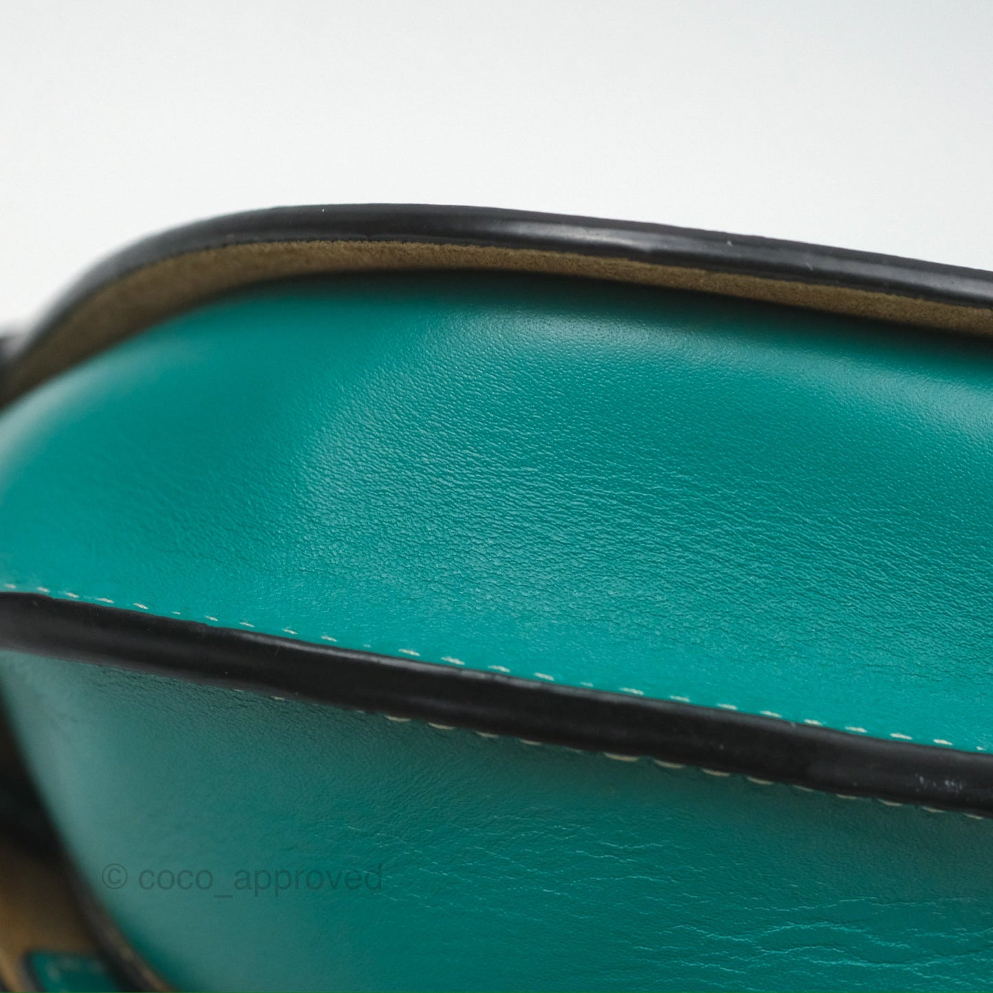 Loewe Mini Gate Belt Bag in Soft Calfskin Green