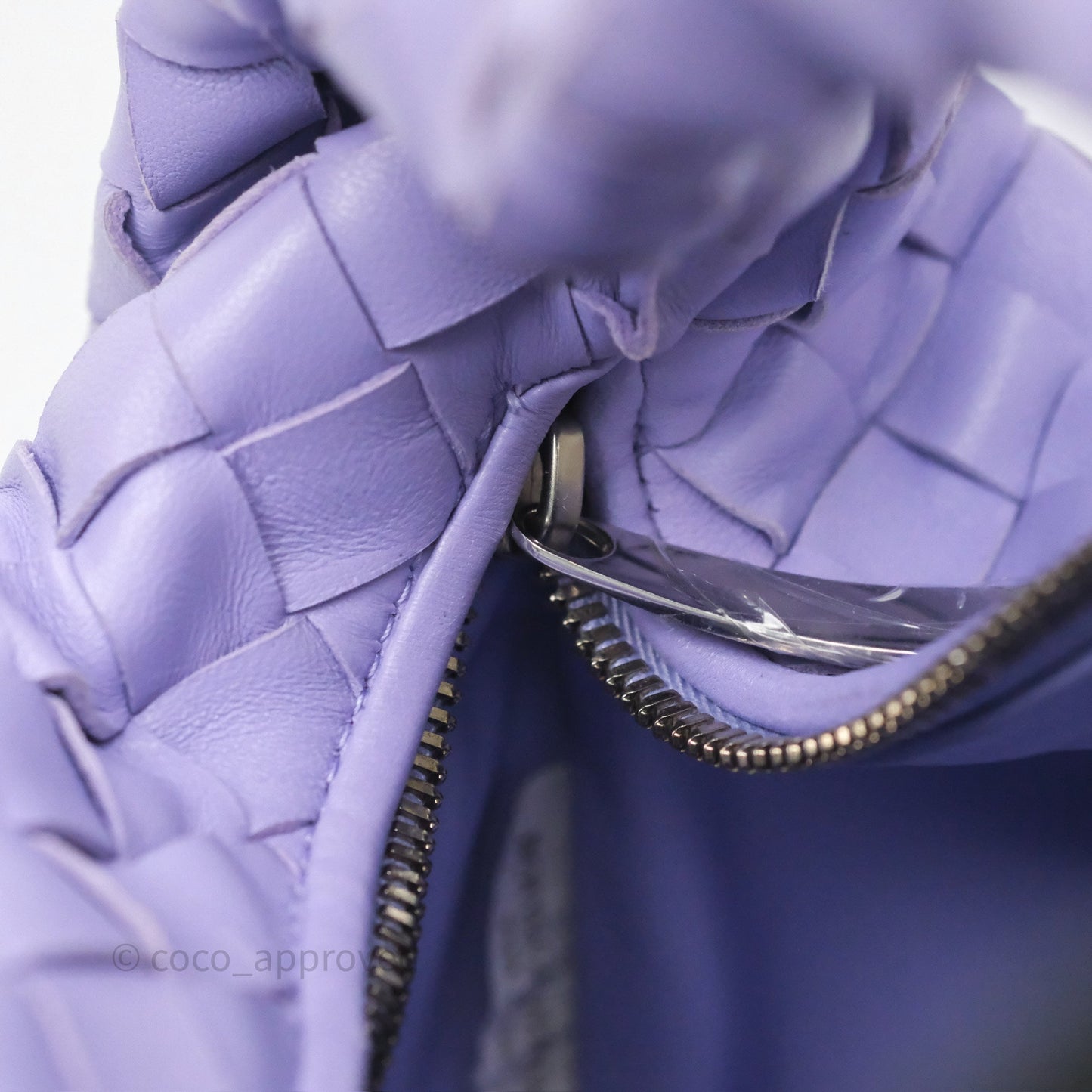 Bottega Veneta Teen Jodie Purple Intrecciato Lambskin