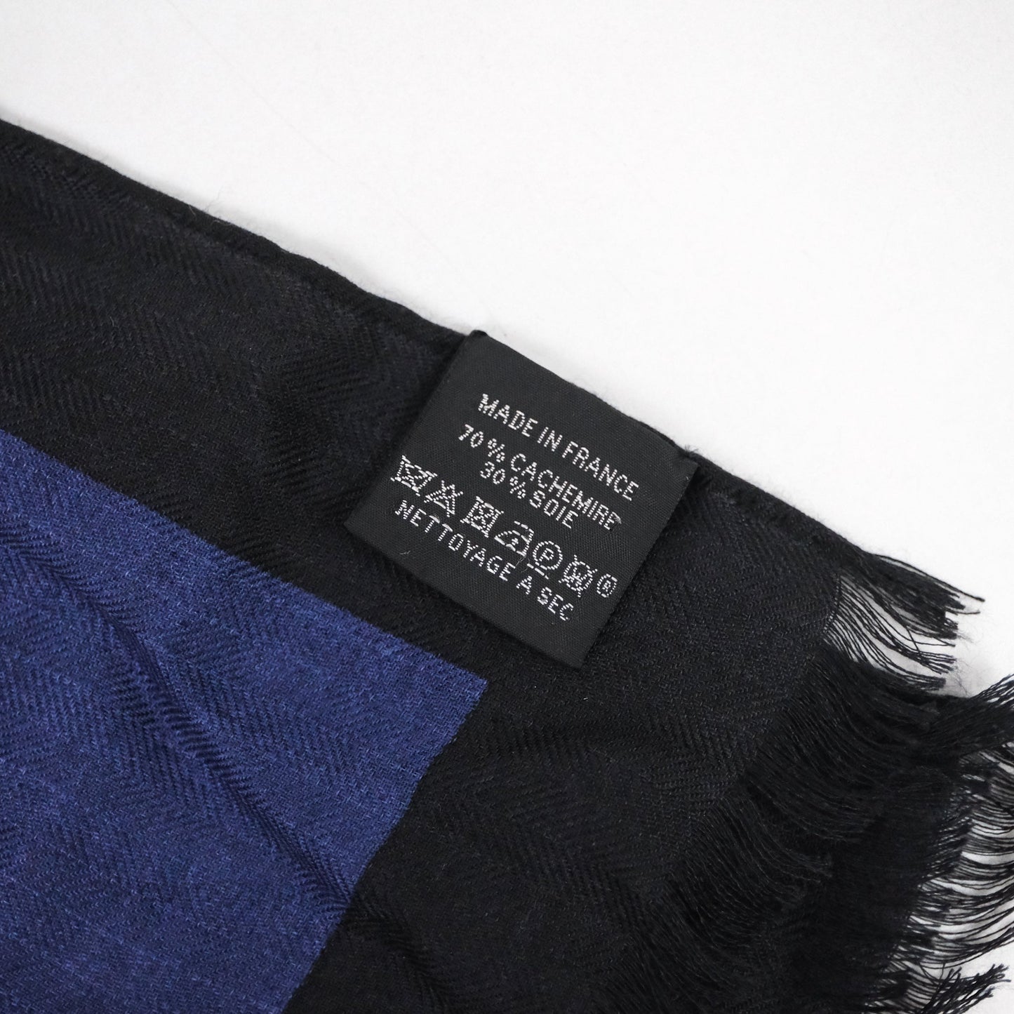 Hermes H Jumping Scarf Cashmere Silk 90x180cm