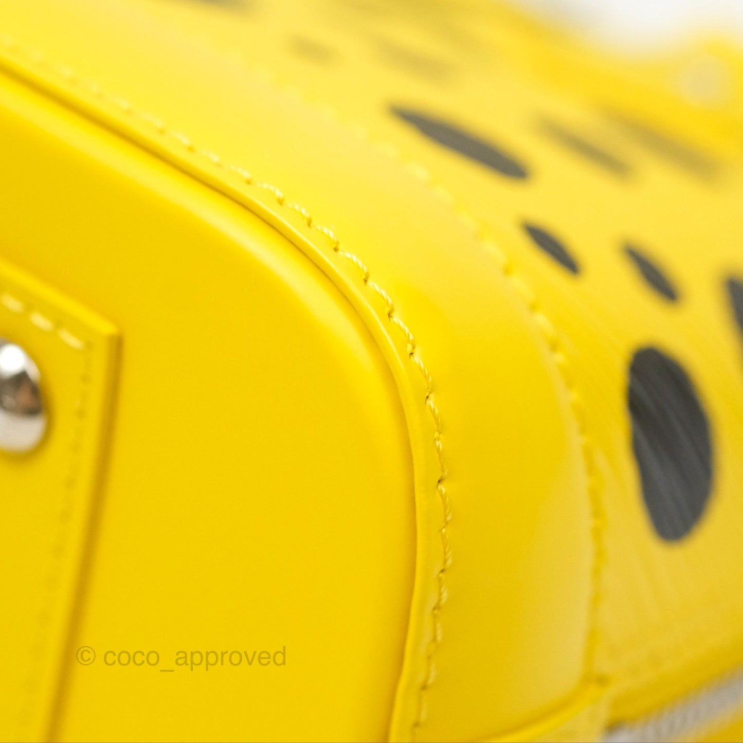 Louis Vuitton x Yayoi Kusama Epi Alma BB Infinity Dots Yellow