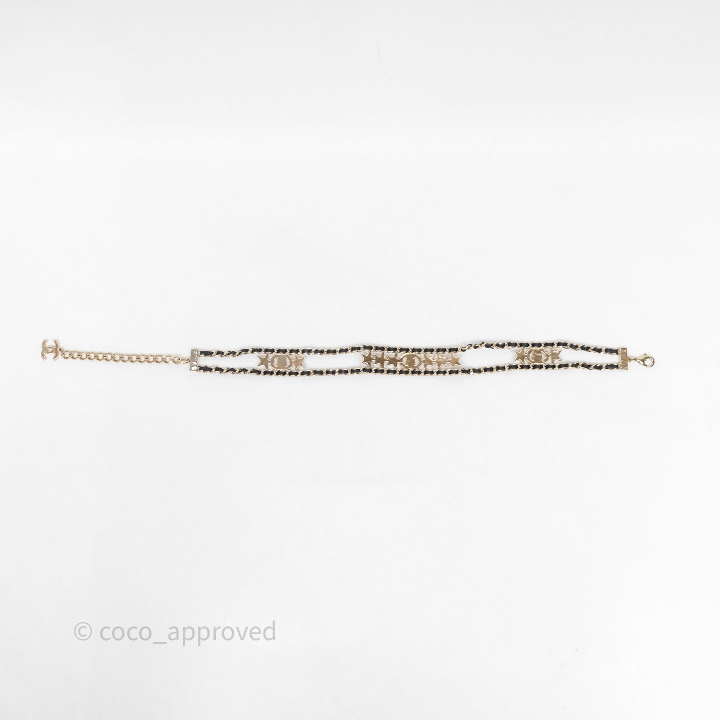 Chanel CC Leather Star Crystals Chocker 23C