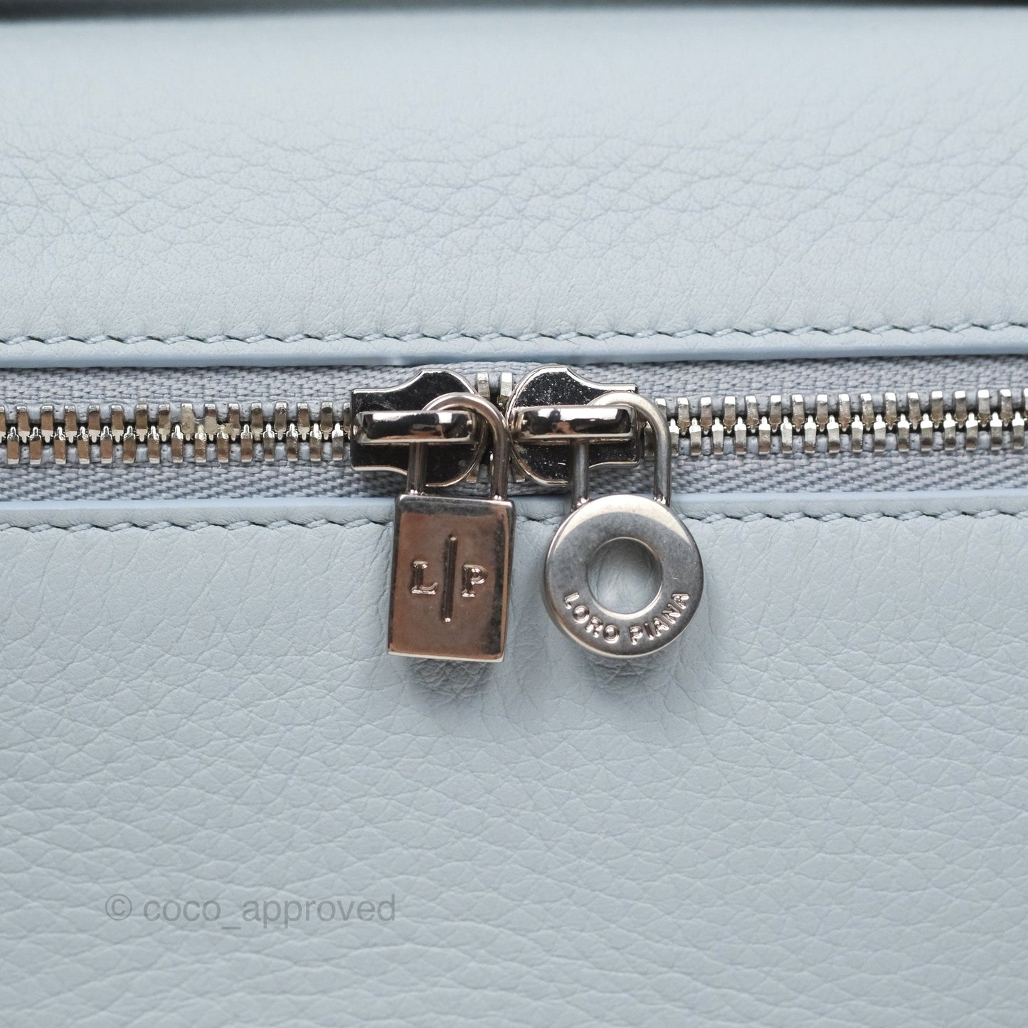 Loro Piana Extra Pocket L19 Blue Grained Calfskin