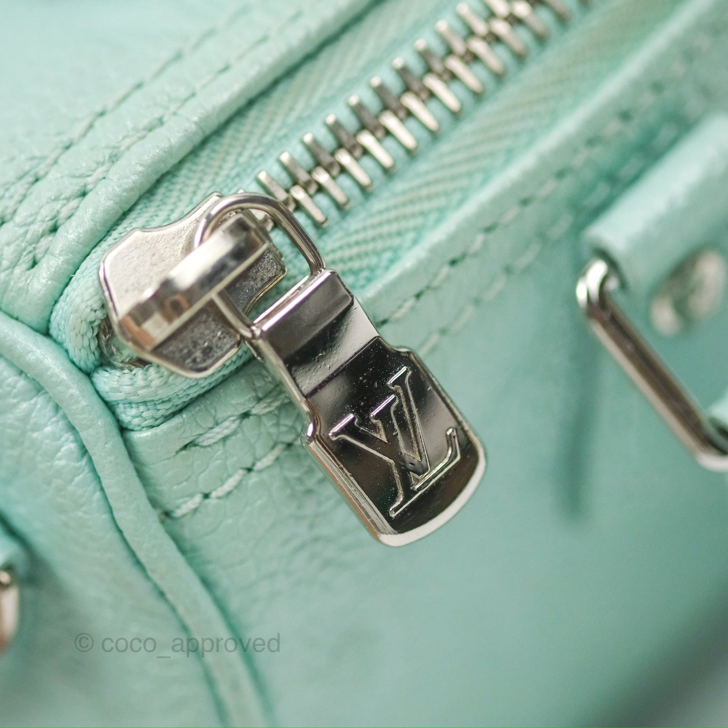 Louis Vuitton Nano Speedy Monogram Empreinte Pearly Lagoon Blue
