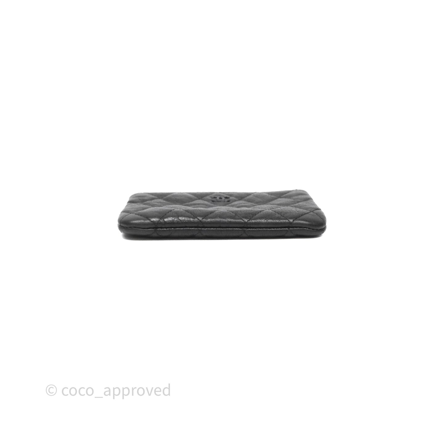 Chanel Quilted Mini O Case So Black Calfskin