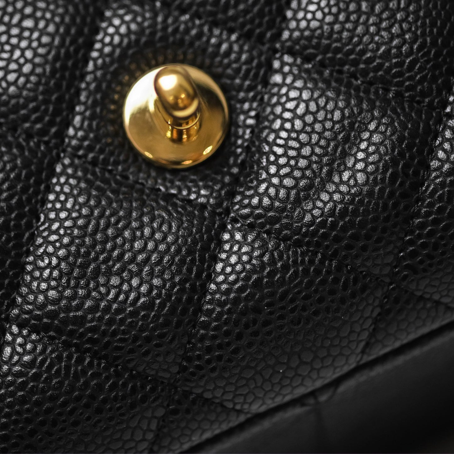 Chanel Jumbo Double Flap Black Caviar Gold Hardware⁣⁣