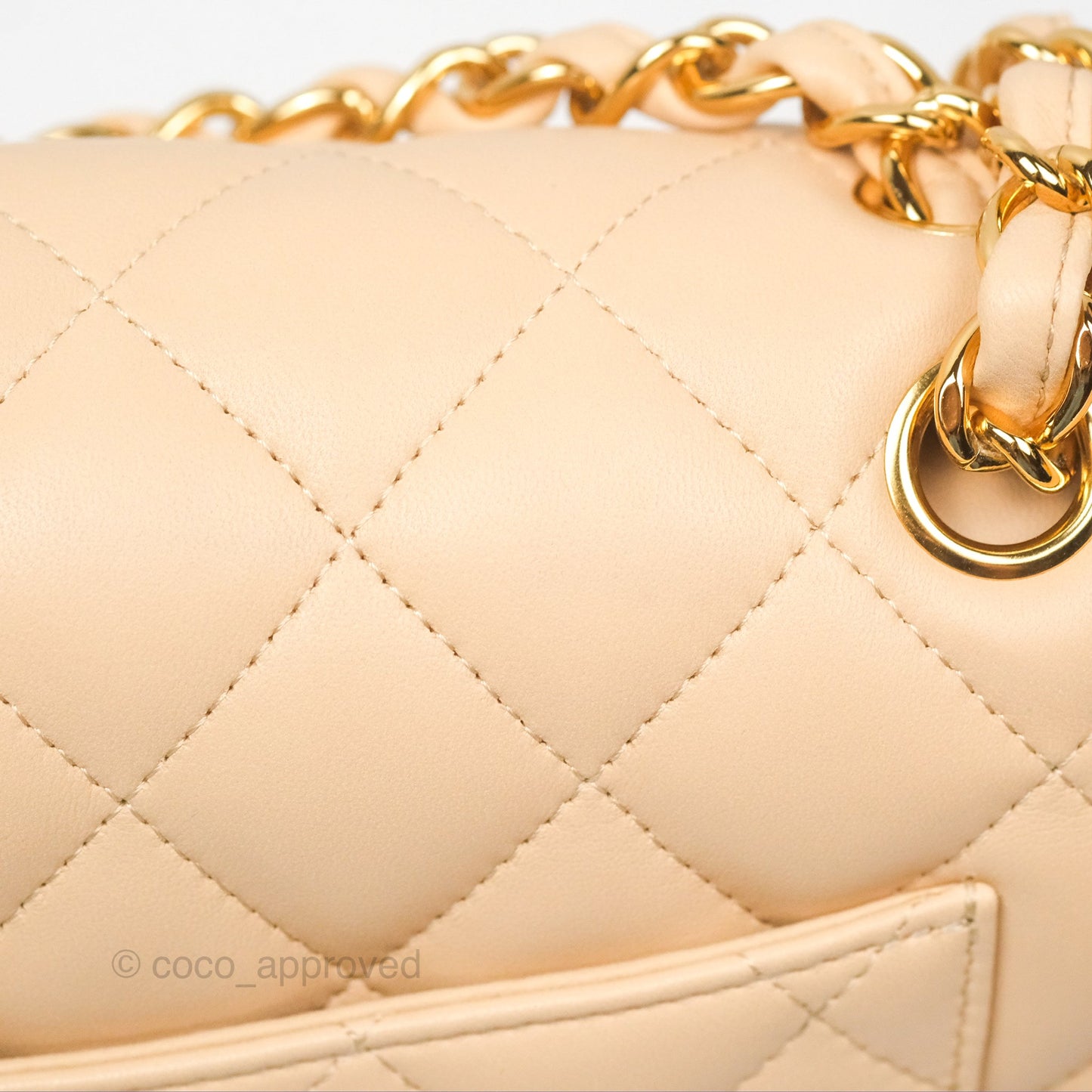 Chanel Jumbo Double Flap Beige Lambskin Gold Hardware⁣⁣