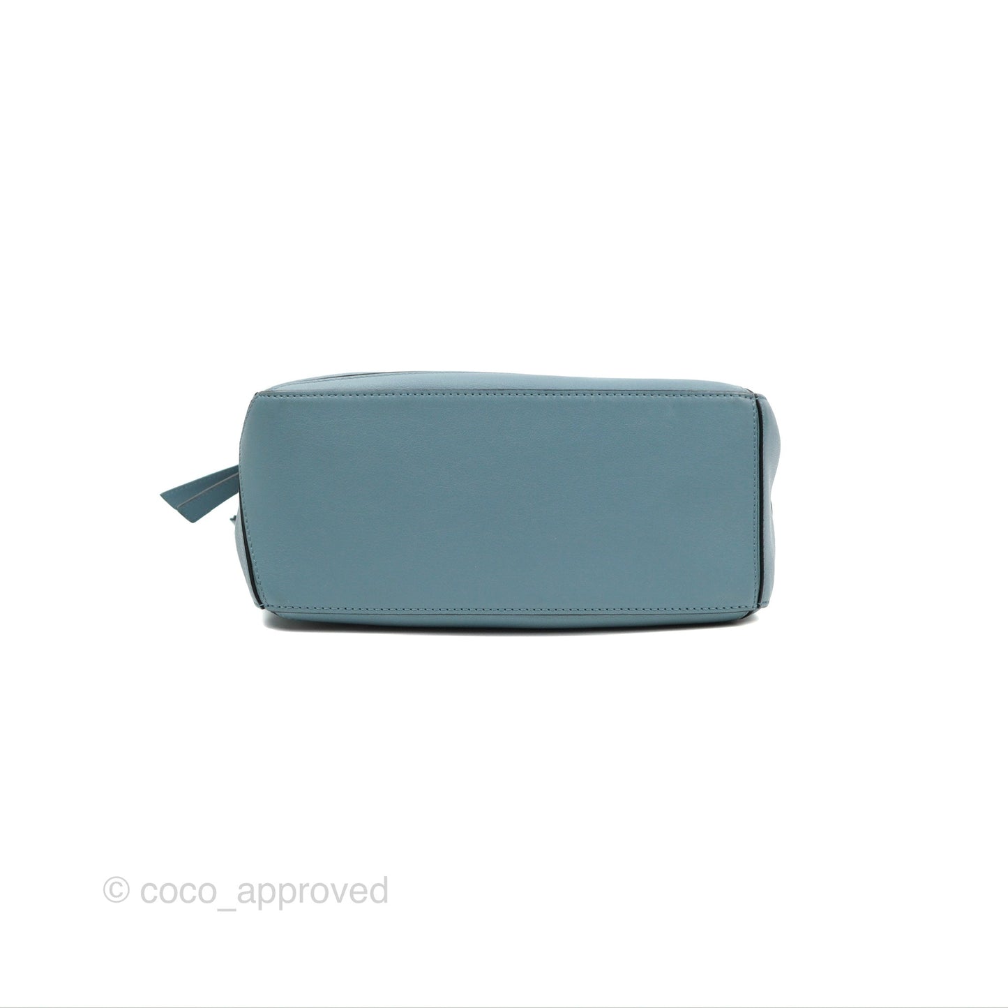 Loewe Small Puzzle Bag Stone Blue Calfskin Silver Hardware