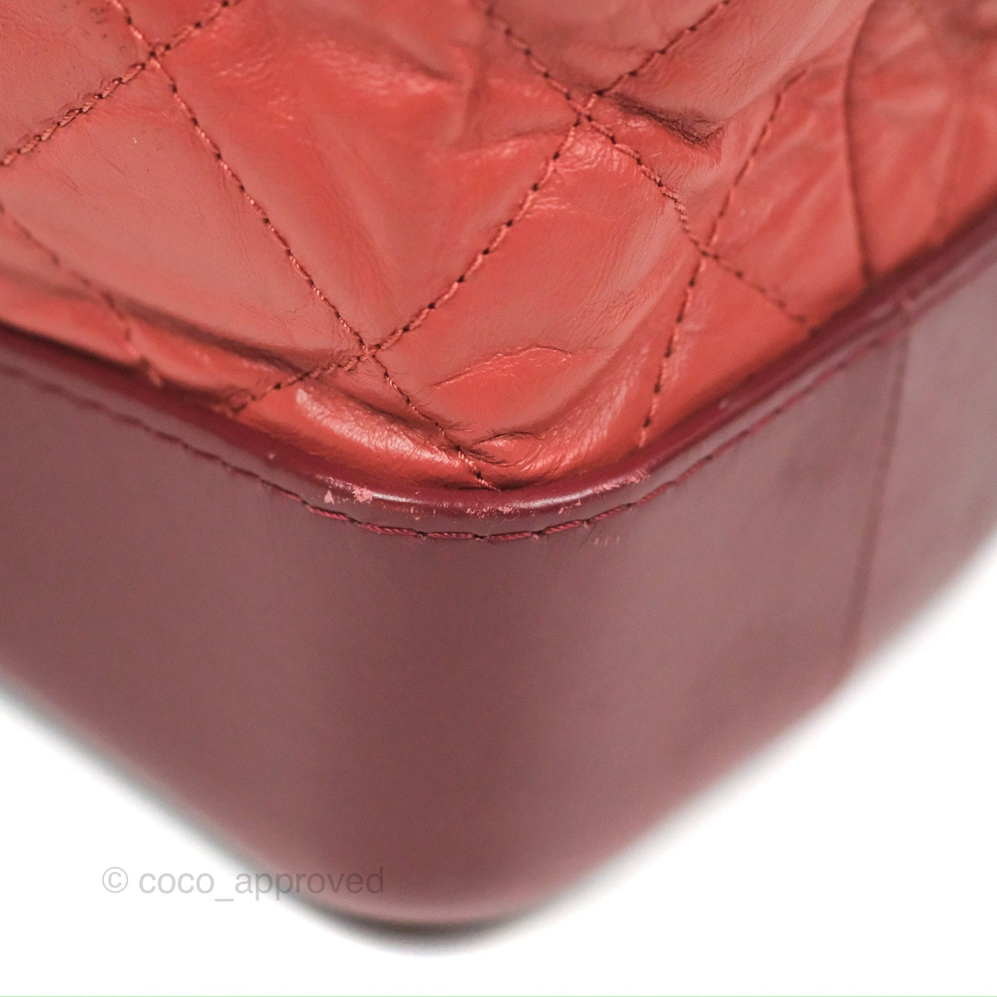 Chanel Medium Gabrielle Backpack Quilted Red Aged Calfskin