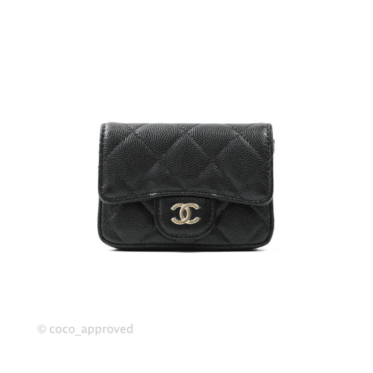 Chanel Classic Belt Bag Black Caviar Gold Hardware