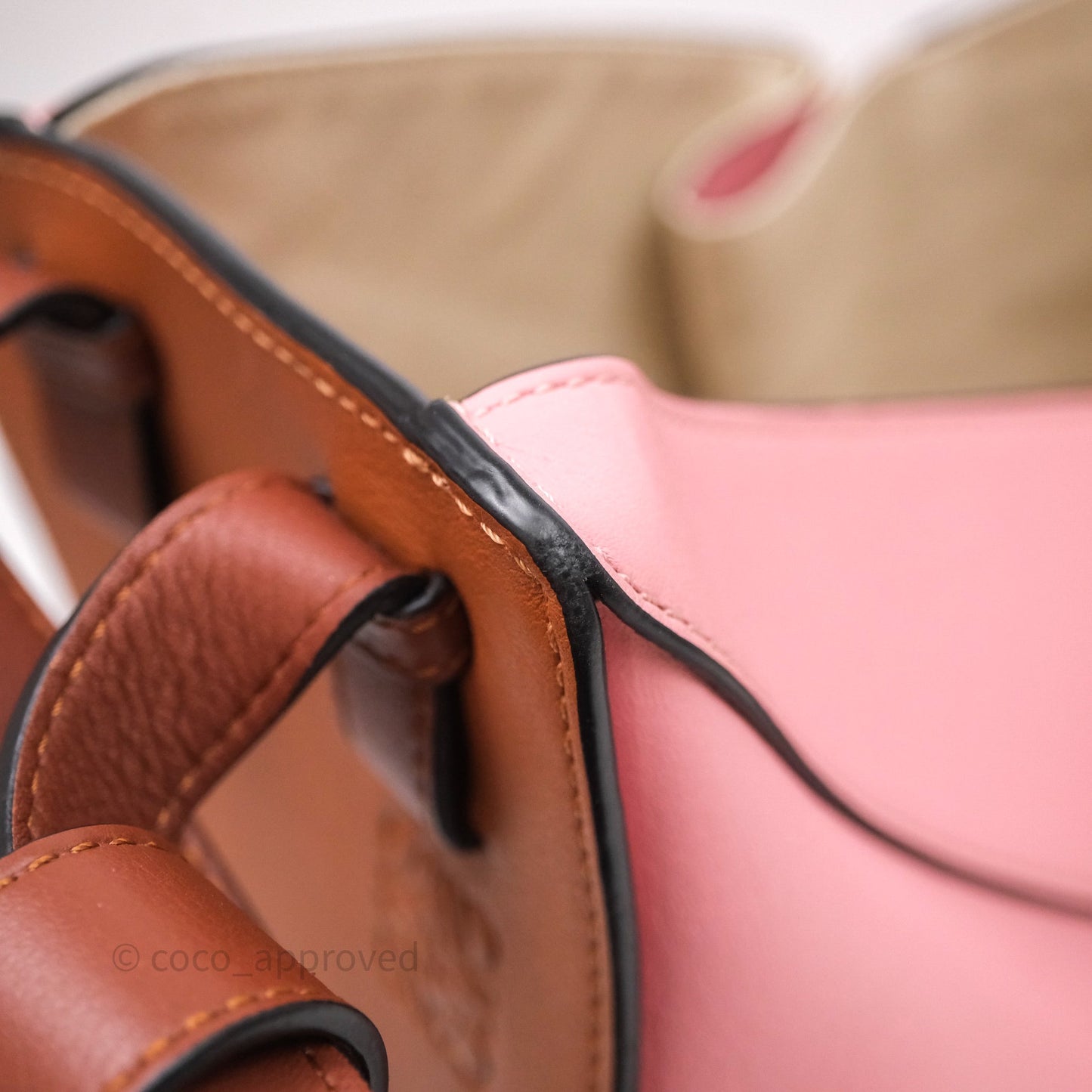 Loewe Small Hammock Shoulder Bag Pink Tan