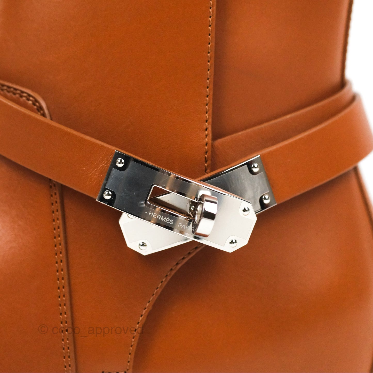 Hermès Neo Ankle Boots Naturel Calfskin Size 39