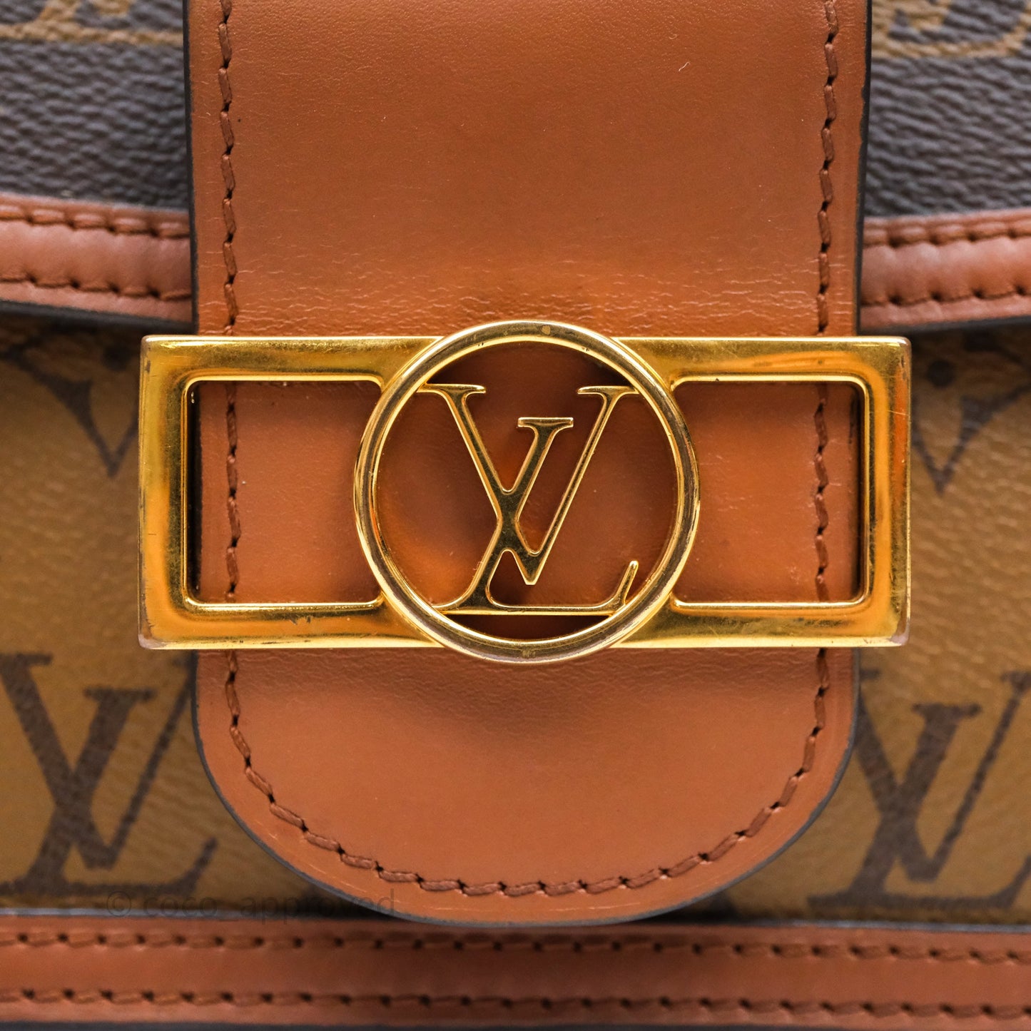 Louis Vuitton Mini Dauphine Monogram Tan Calfskin