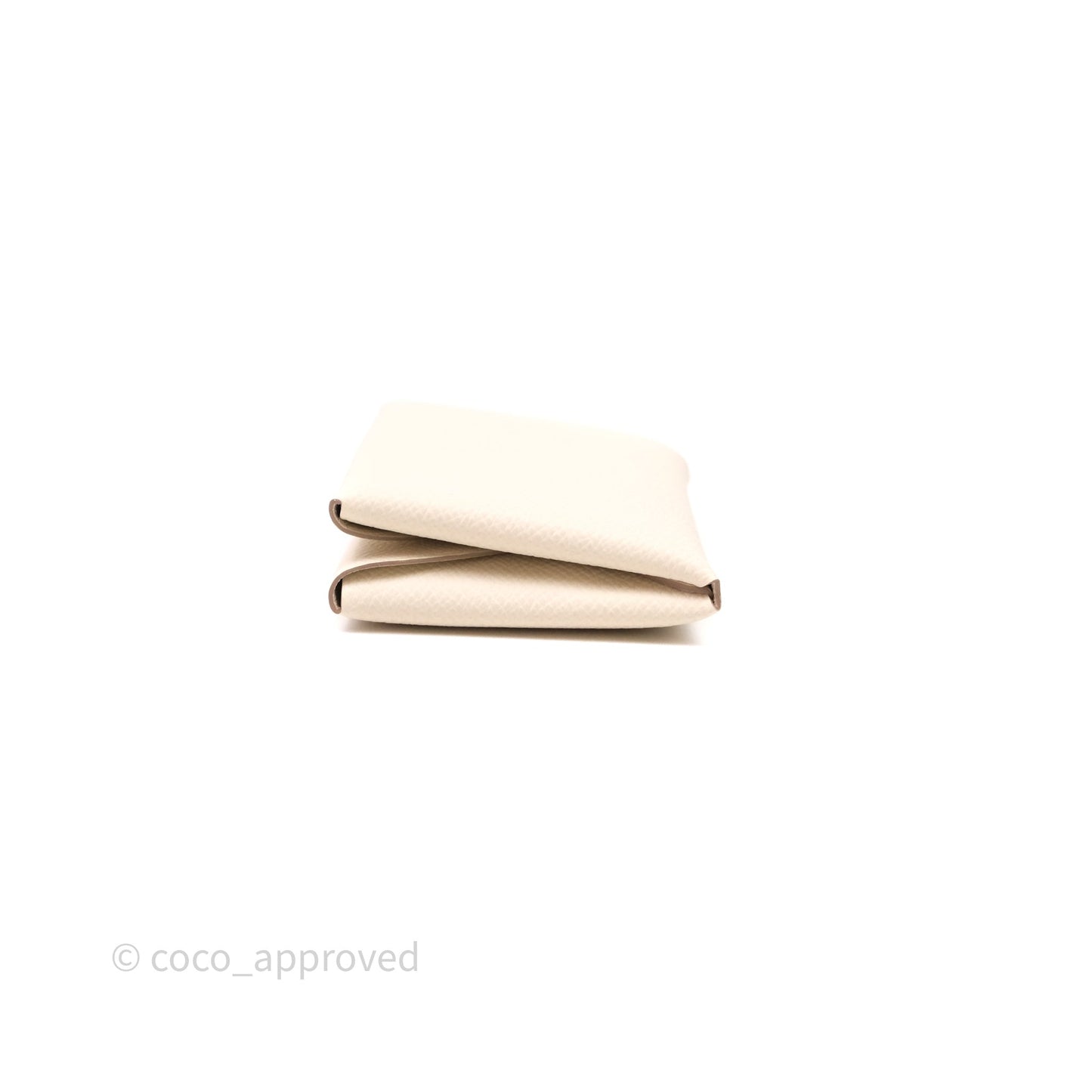 Hermès Calvi Duo Compact Card Holder Beton 8L Epsom
