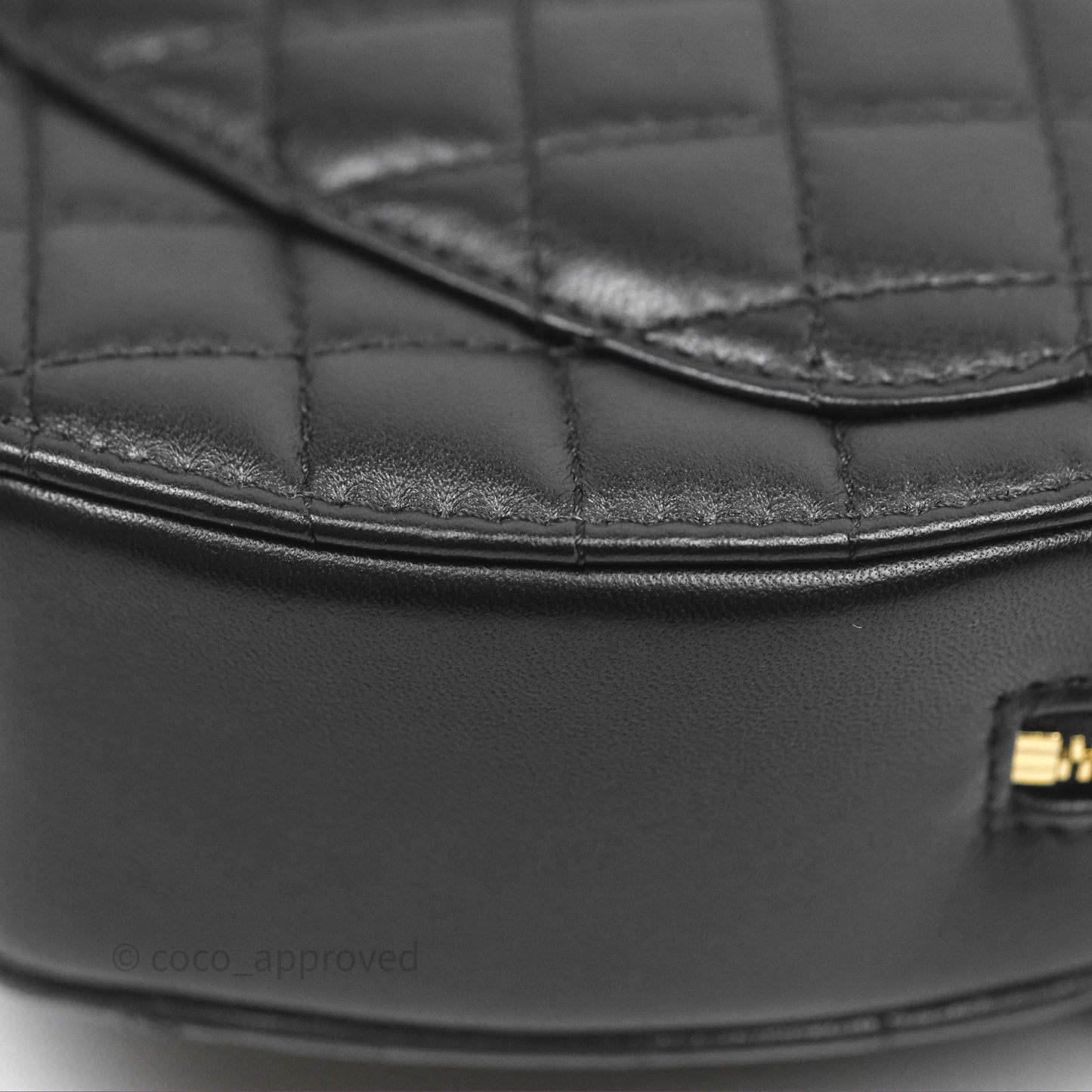 Chanel Large Heart Bag Black Lambskin Gold Hardware 22S