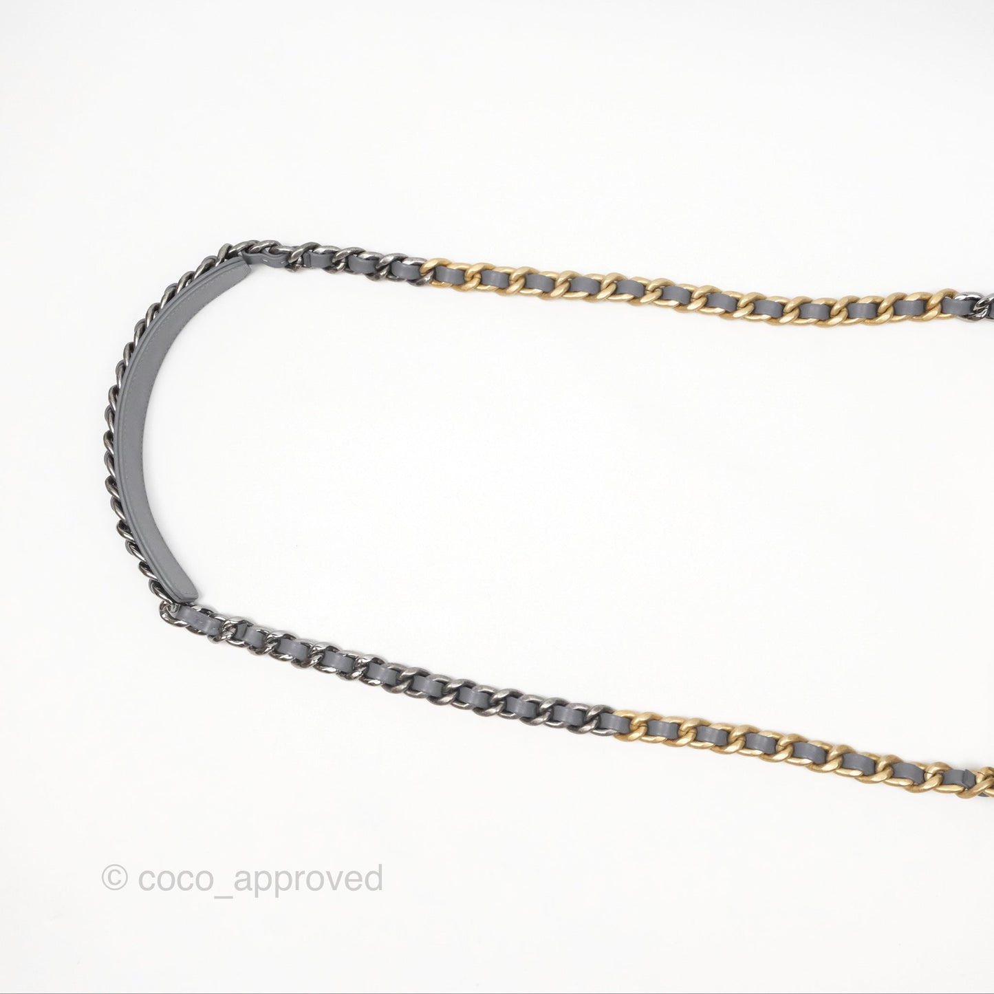 Chanel 19 Small Tweed Grey Mixed Hardware