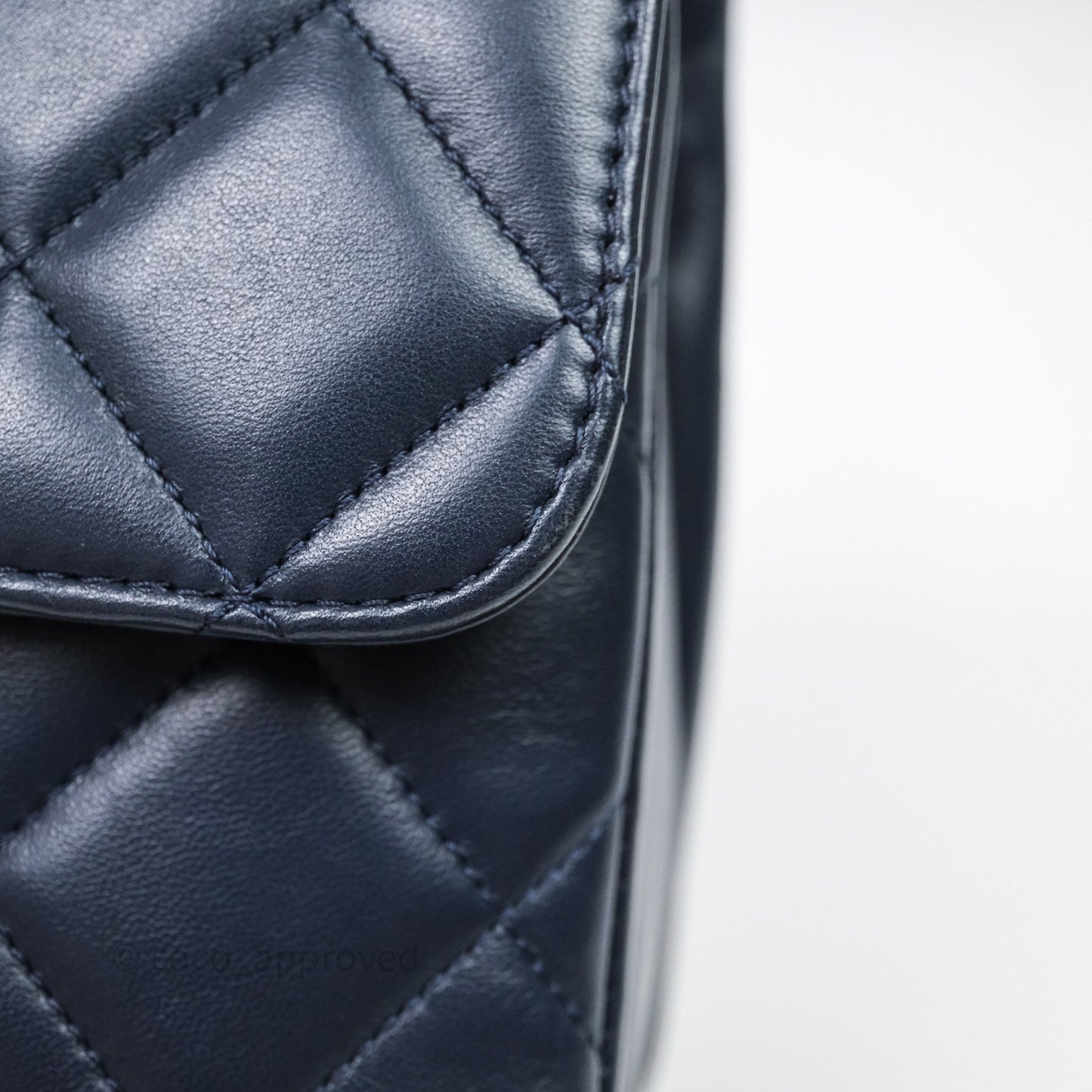 Chanel Small Trendy CC Navy Lambskin Gold Hardware