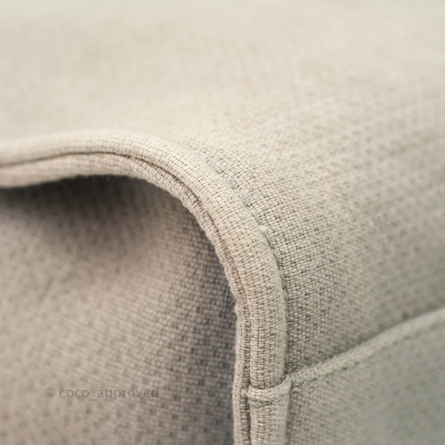 Chanel Large Deauville Grey Canvas Silver Hardware
