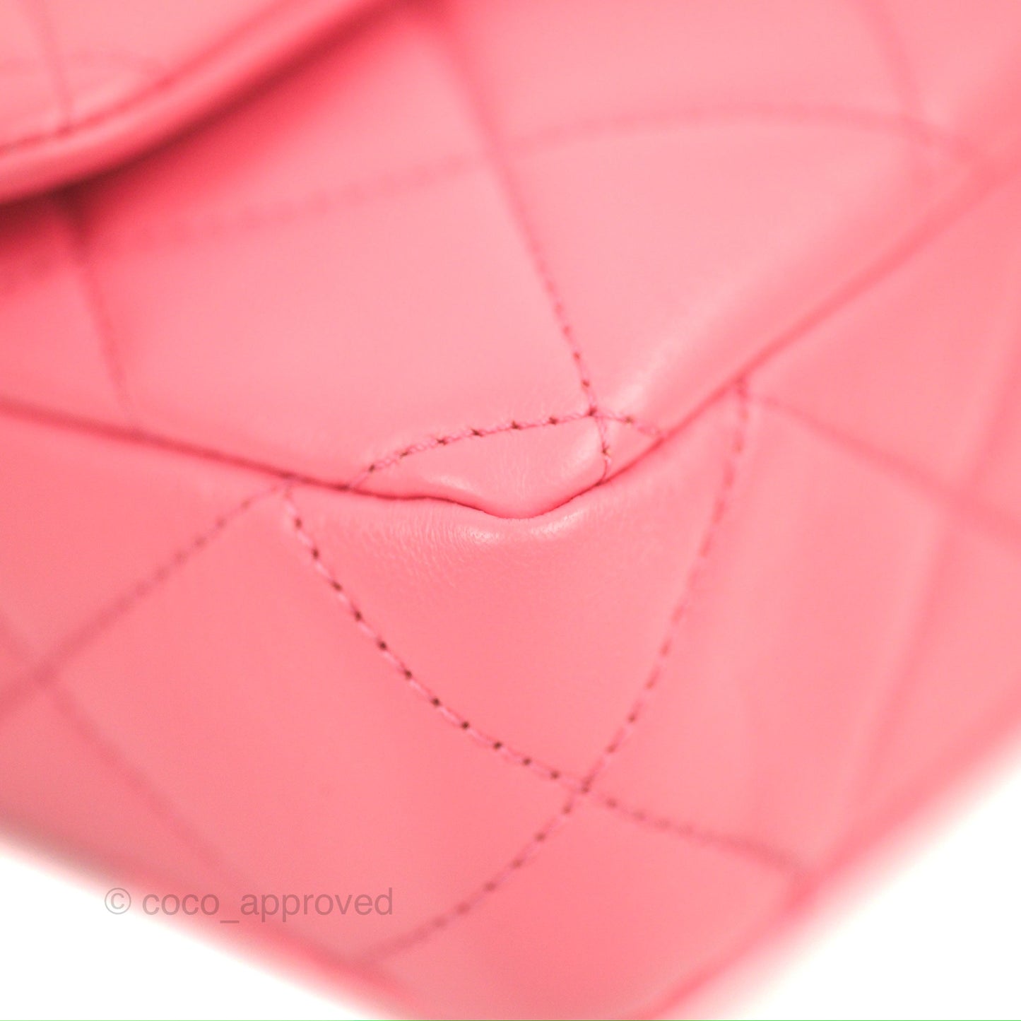 Chanel Quilted Pending CC Enamel Flap Pink Lambskin Aged Gold Hardware 22P