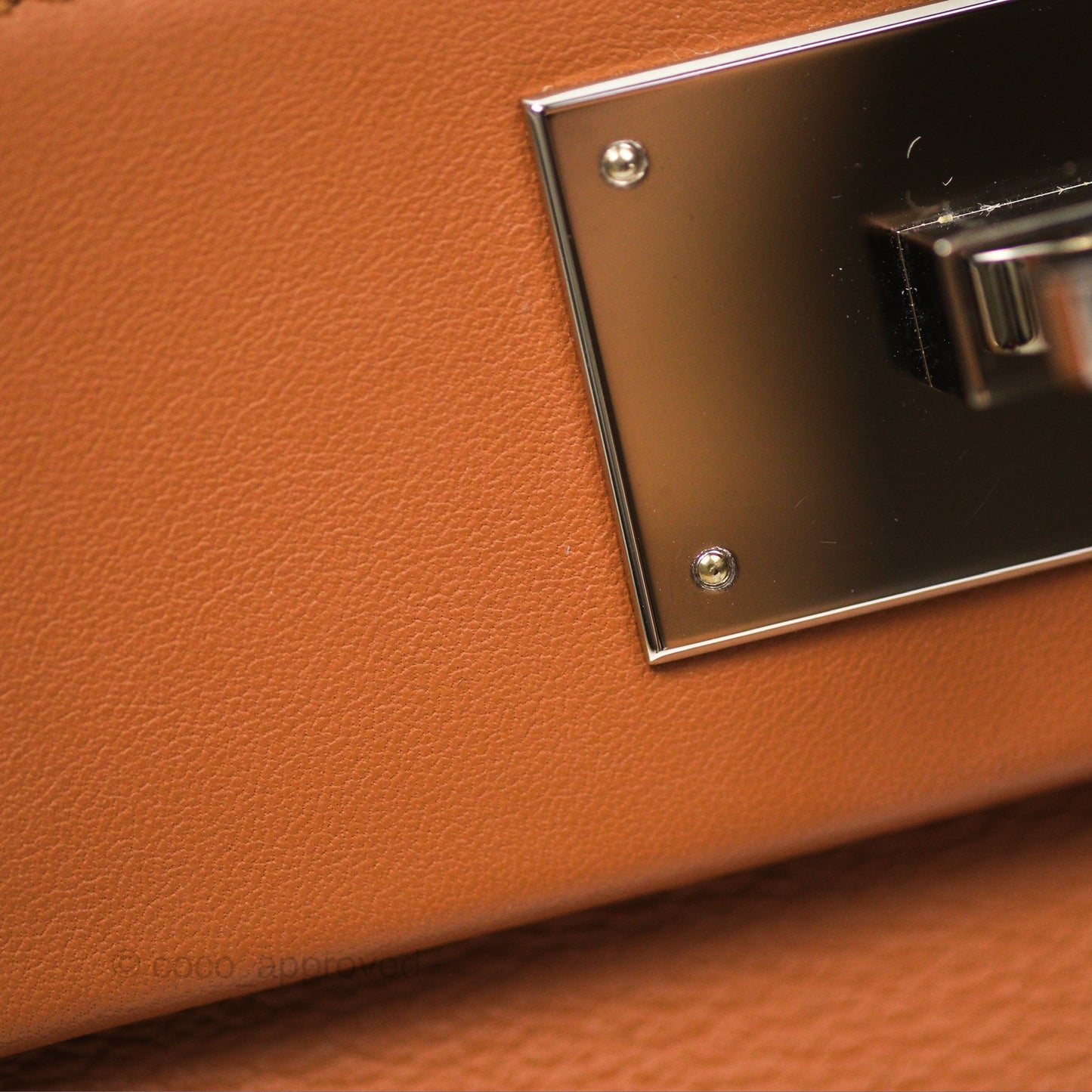 Hermès 24/24 21 Mini Gold 37 Evercolor/ Swift Palladium Hardware