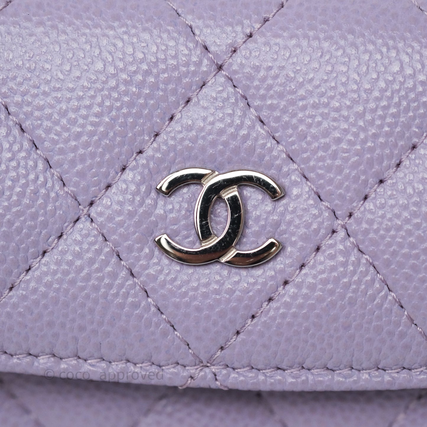 Chanel Classic Mini Backpack Lilac Caviar Silver Hardware