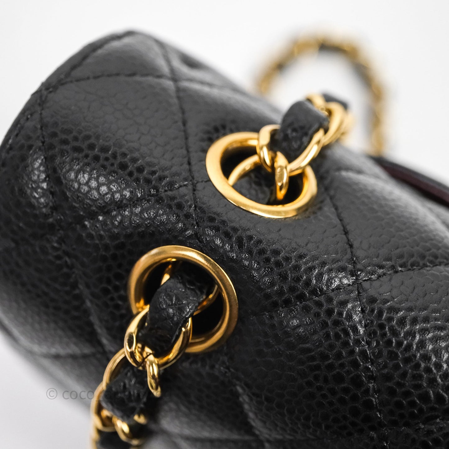 Chanel Classic M/L Medium Flap Quilted Black Caviar Gold Hardware