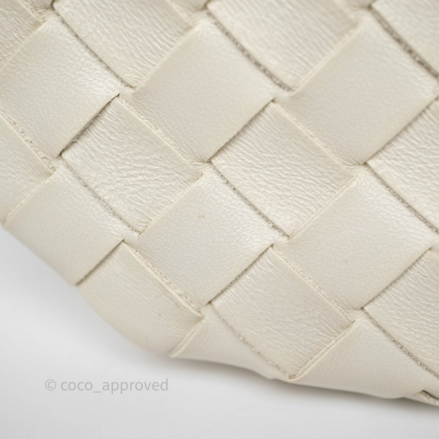 Bottega Veneta Small Turn Pouch Nappa Intrecciato White