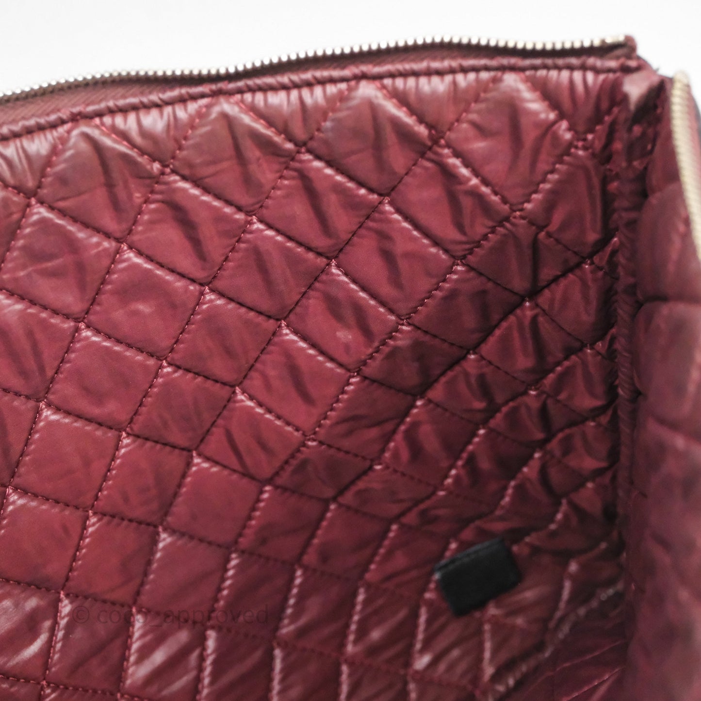 Chanel Classic Zipped Pouch Lambskin Black Gold Hardware