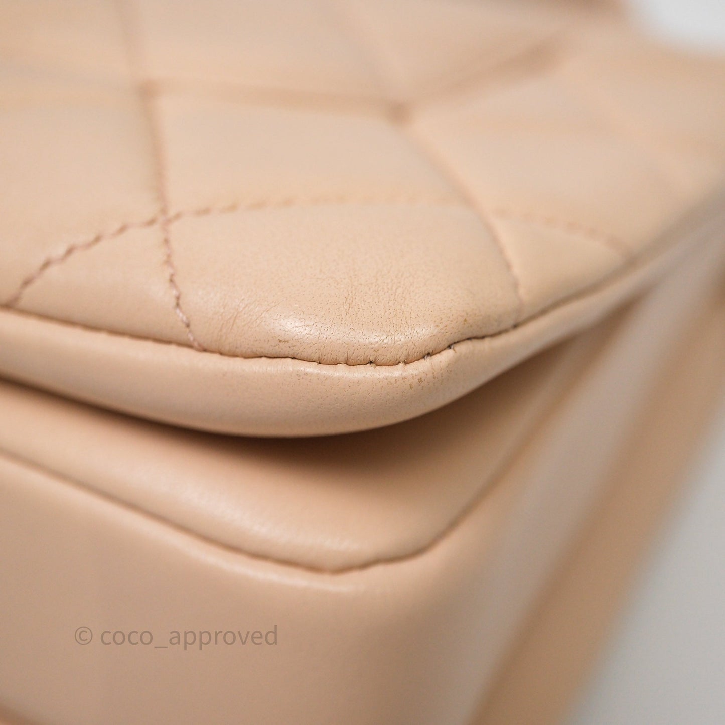 Chanel Small Trendy CC Beige Lambskin Gold Hardware