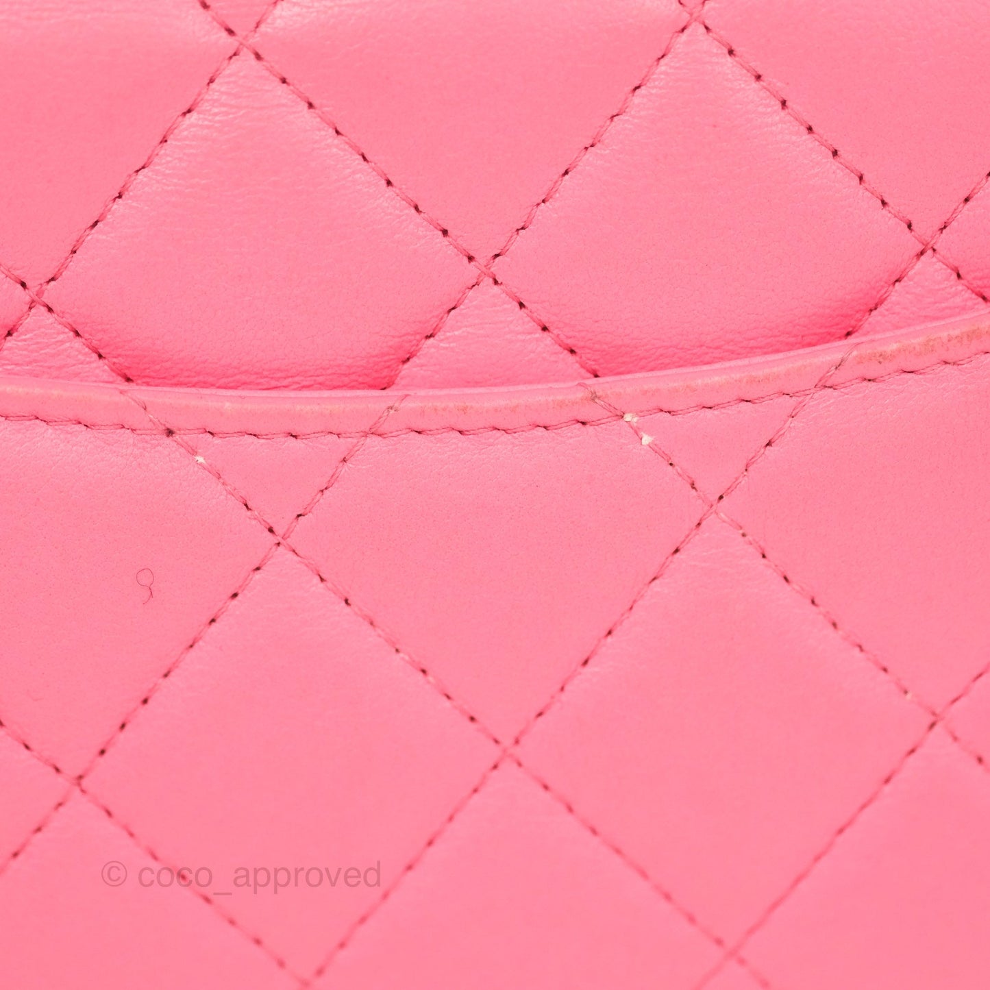 Chanel Quilted Pearl Crush Wallet on Chain WOC Pink Lambskin Aged Gold Hardware
