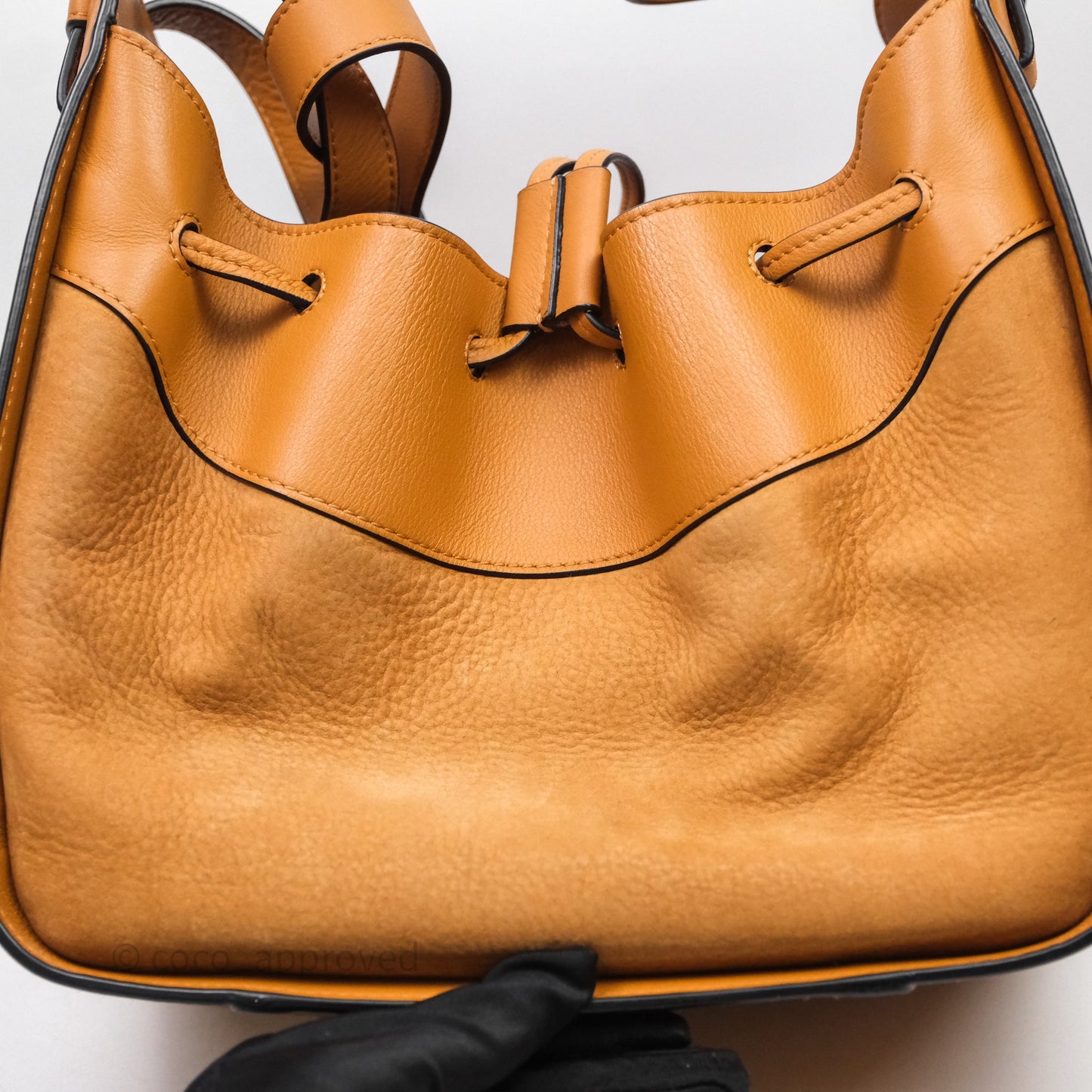 Loewe Small Hammock Drawstring Light Caramel Calfskin