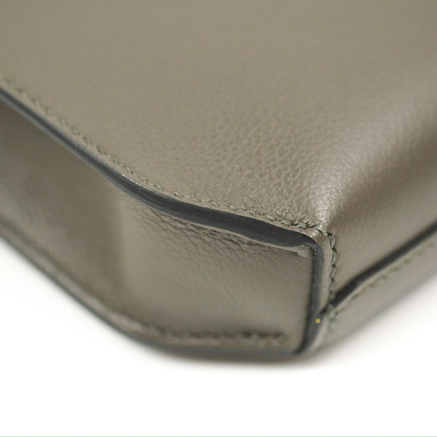 Hermès Kelly Depeches 25 Pouch Vert-De-Gris / Noir / Fauve Evercolor Evergrain & Barenia Calfskin