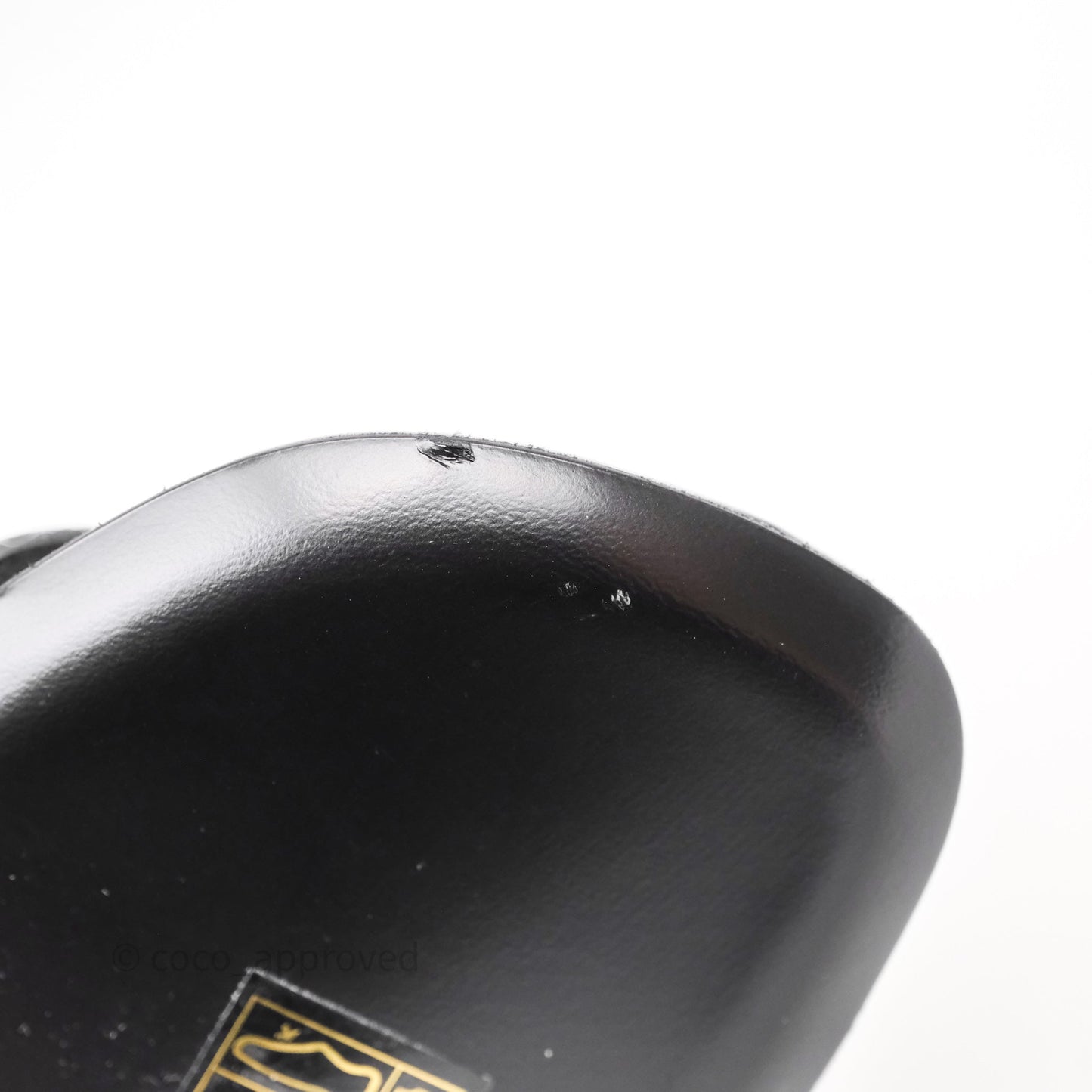 Chanel CC Heels Black Patent Size 36