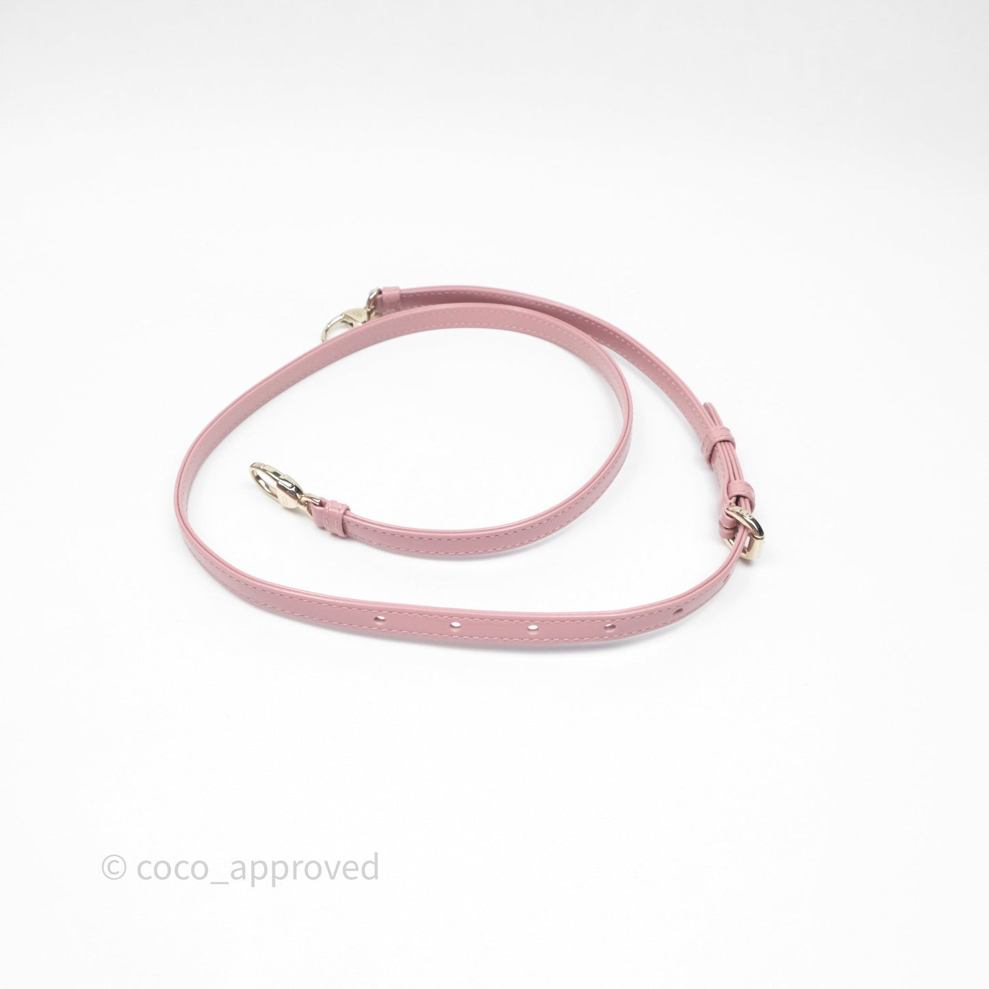 Christian Dior Micro Lady Dior Pink Patent Cannage Calfskin Gold Hardware