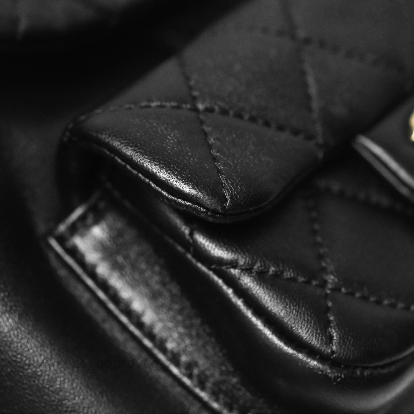 Chanel Small Duma Drawstring Backpack Black Lambskin Gold Hardware