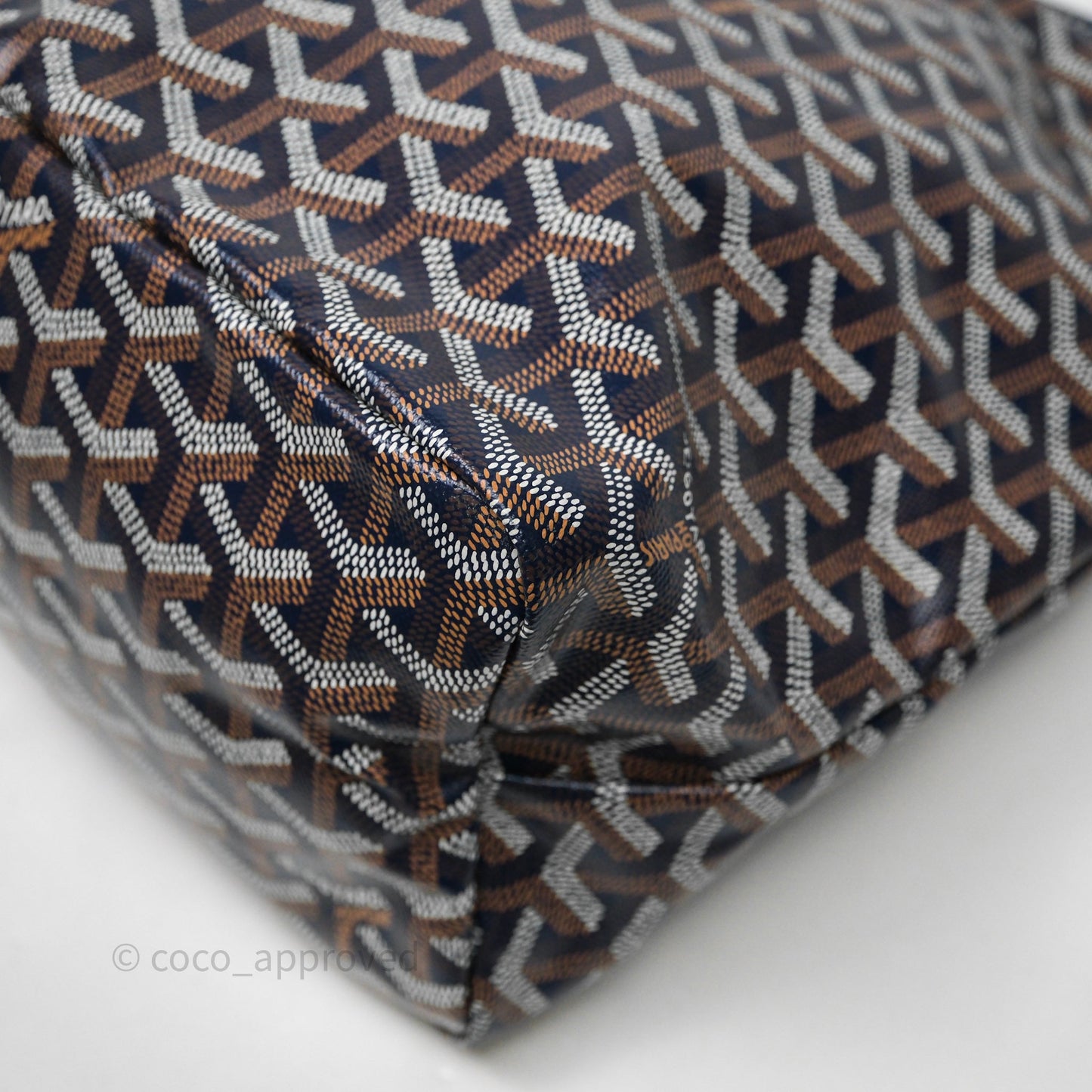 Goyard Bohème Hobo Bag Navy Goyardine Canvas