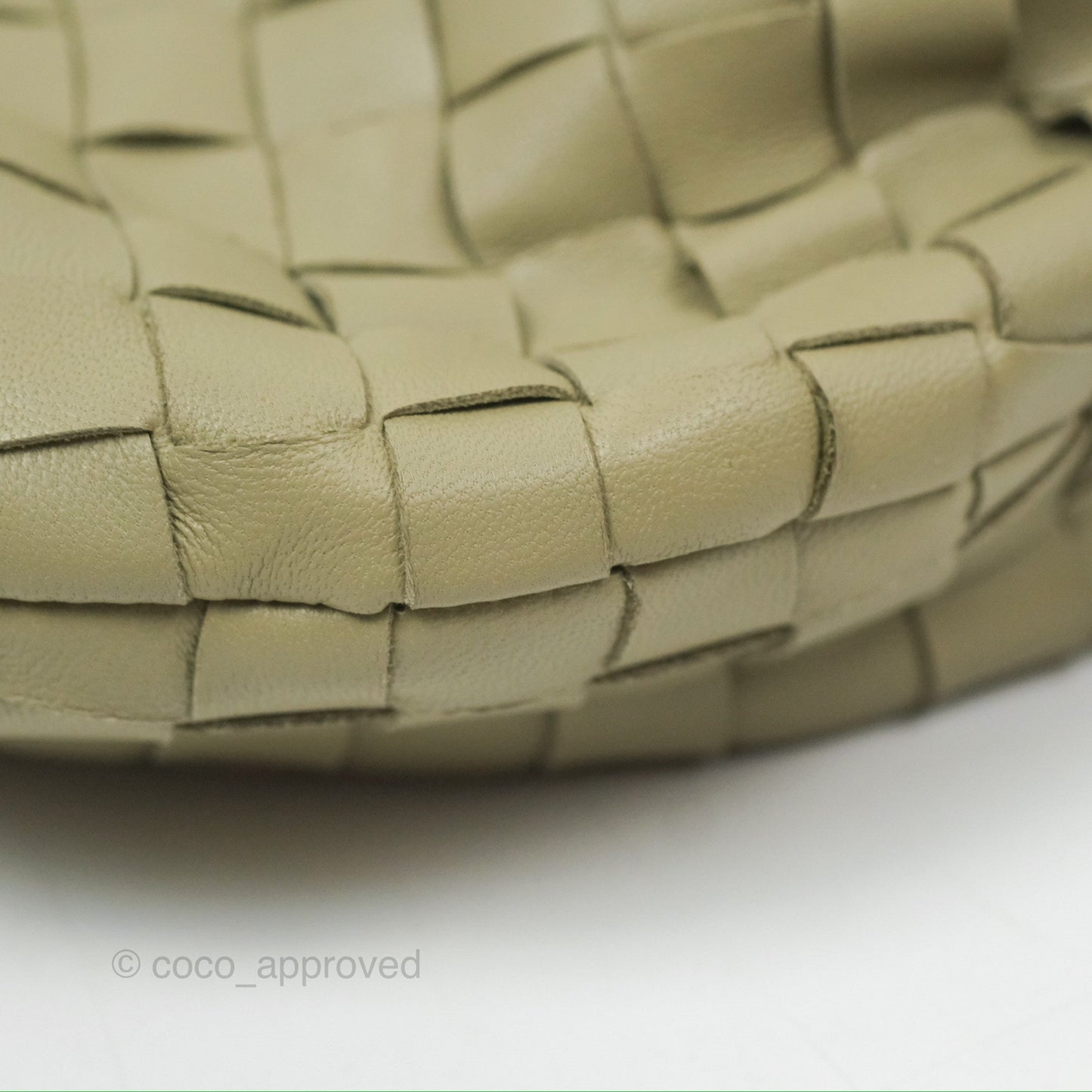 Bottega Veneta Mini Jodie Bag Travertine Intrecciato Lambskin