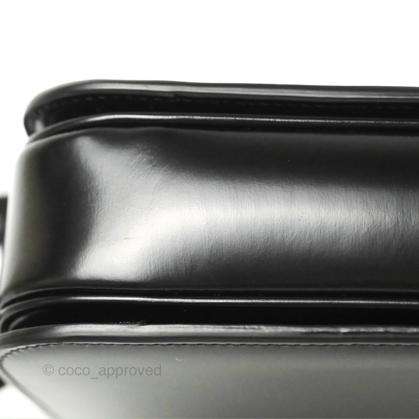 Celine Medium Triomphe Black Shiny Calfskin