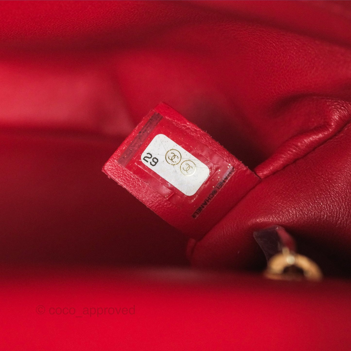 Chanel Easy Carry Flap Bag With Handle Red Lambskin Gold Hardware