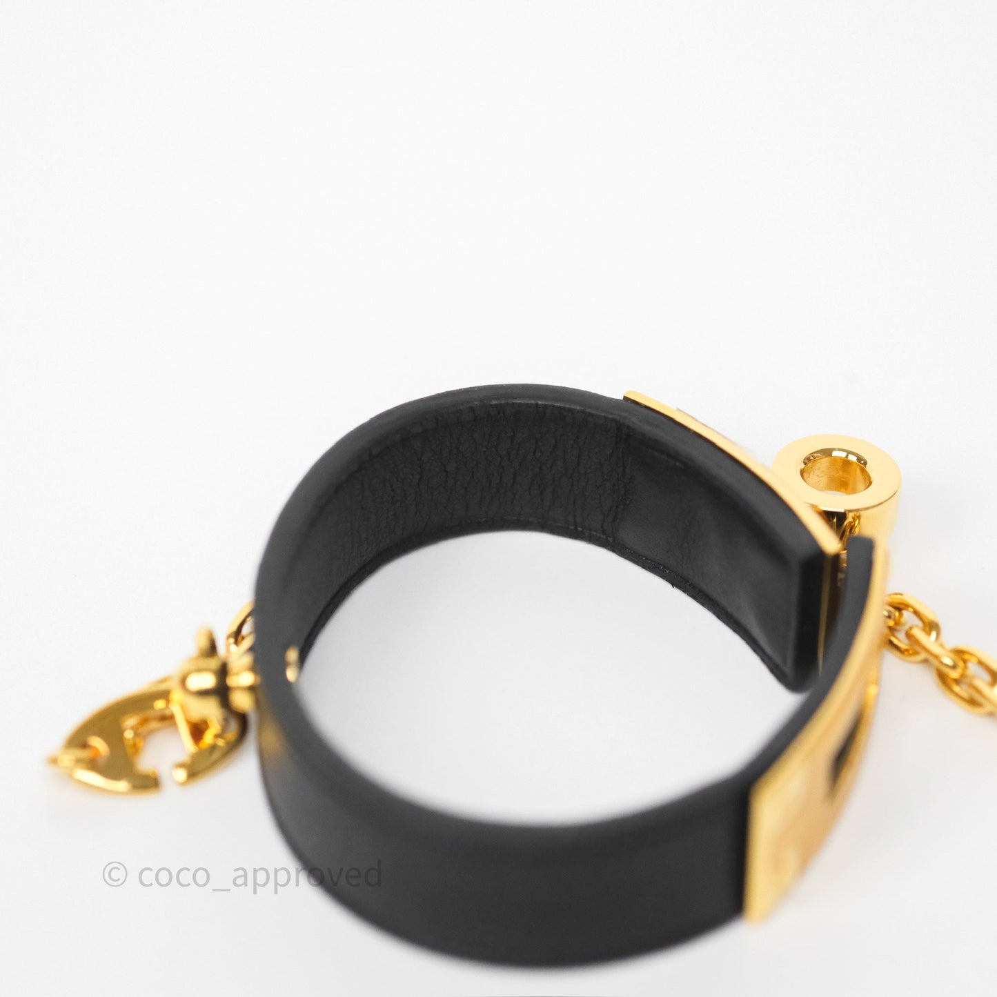 Hermès Kelly Glove Clip Black Swift Gold Hardware