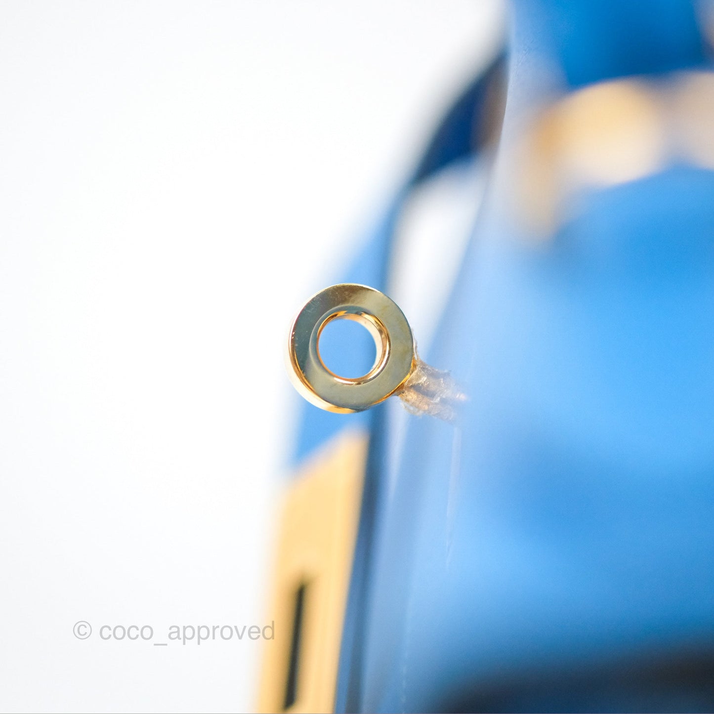 Hermès Retourne Kelly 28 Blue Evercolor Gold Hardware