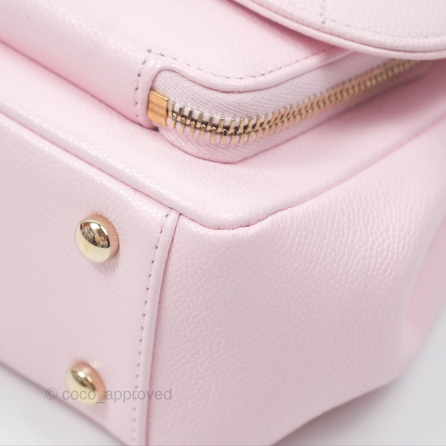Chanel Quilted Small Business Affinity Flap Light Pink Caviar Gold Hardware