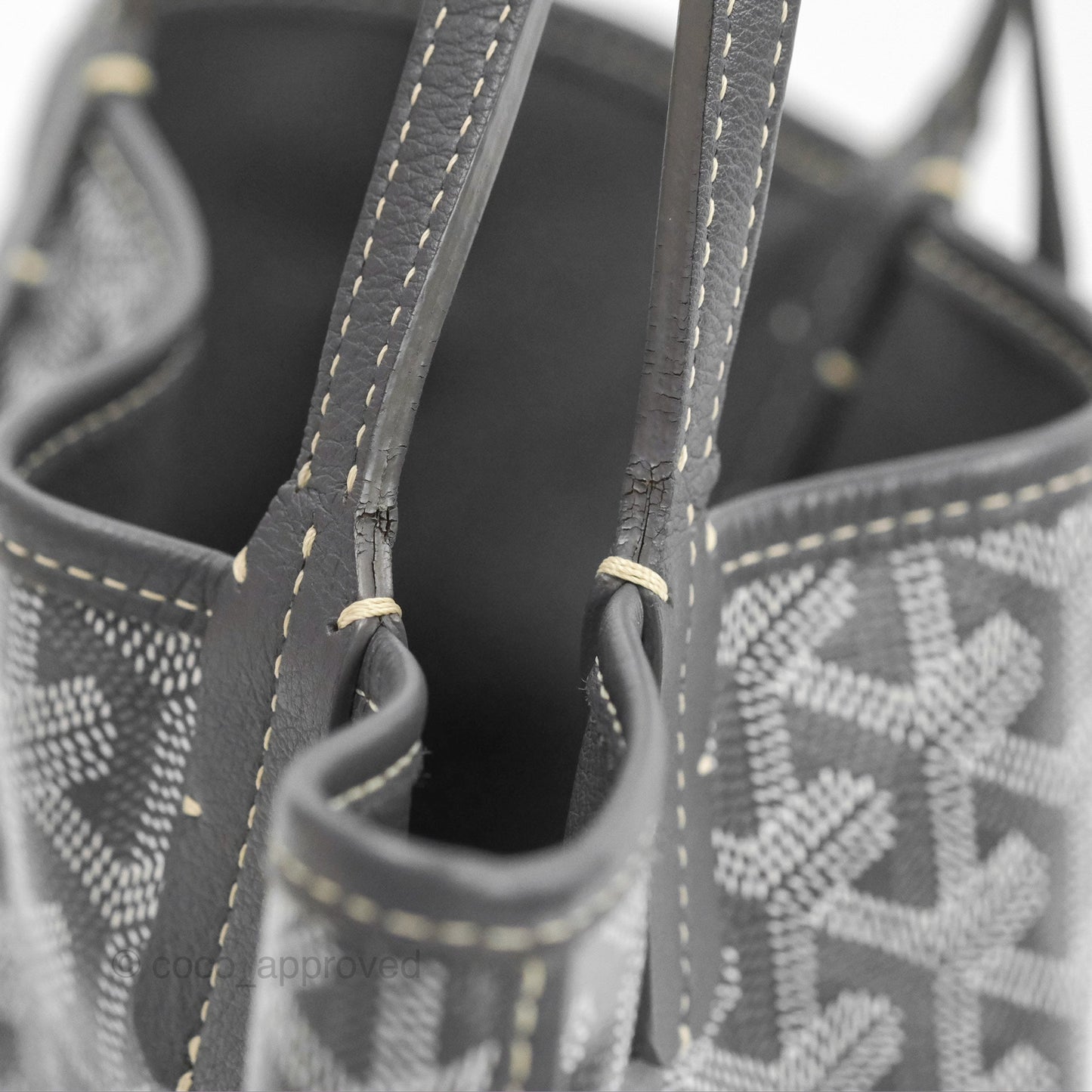 Goyard Anjou Mini Bag Goyardine Canvas Grey